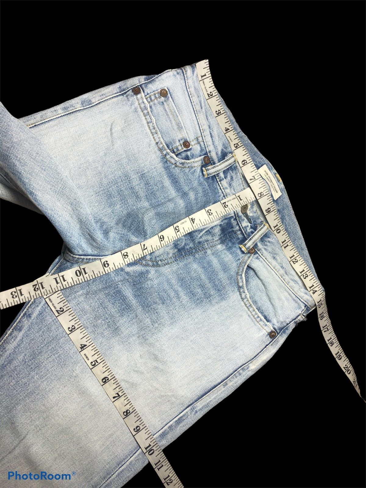 Ron Herman SELVEDGE⚡️RON HERMAN LA WASHED BLUE DENIM Size US 30 / EU 46 - 7 Thumbnail