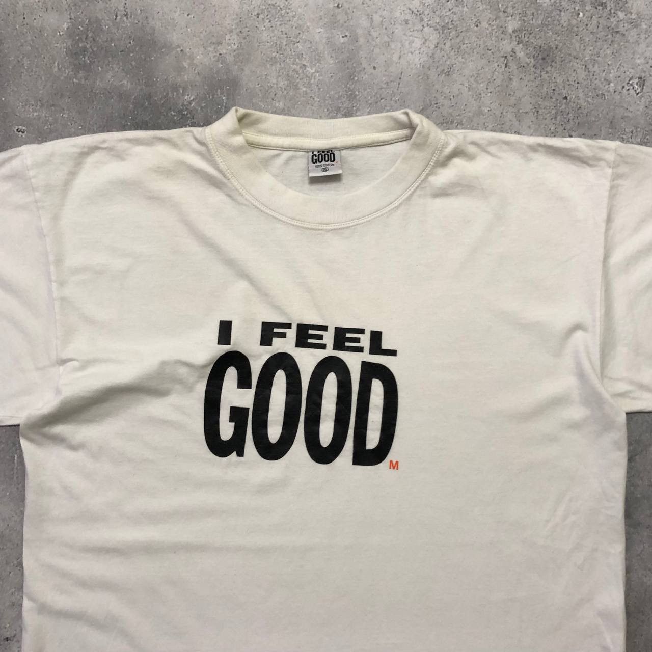 Vintage Vintage 2000s I Feel Good Fun Quote T Shirt Humor White XL Size US XL / EU 56 / 4 - 2 Thumbnail