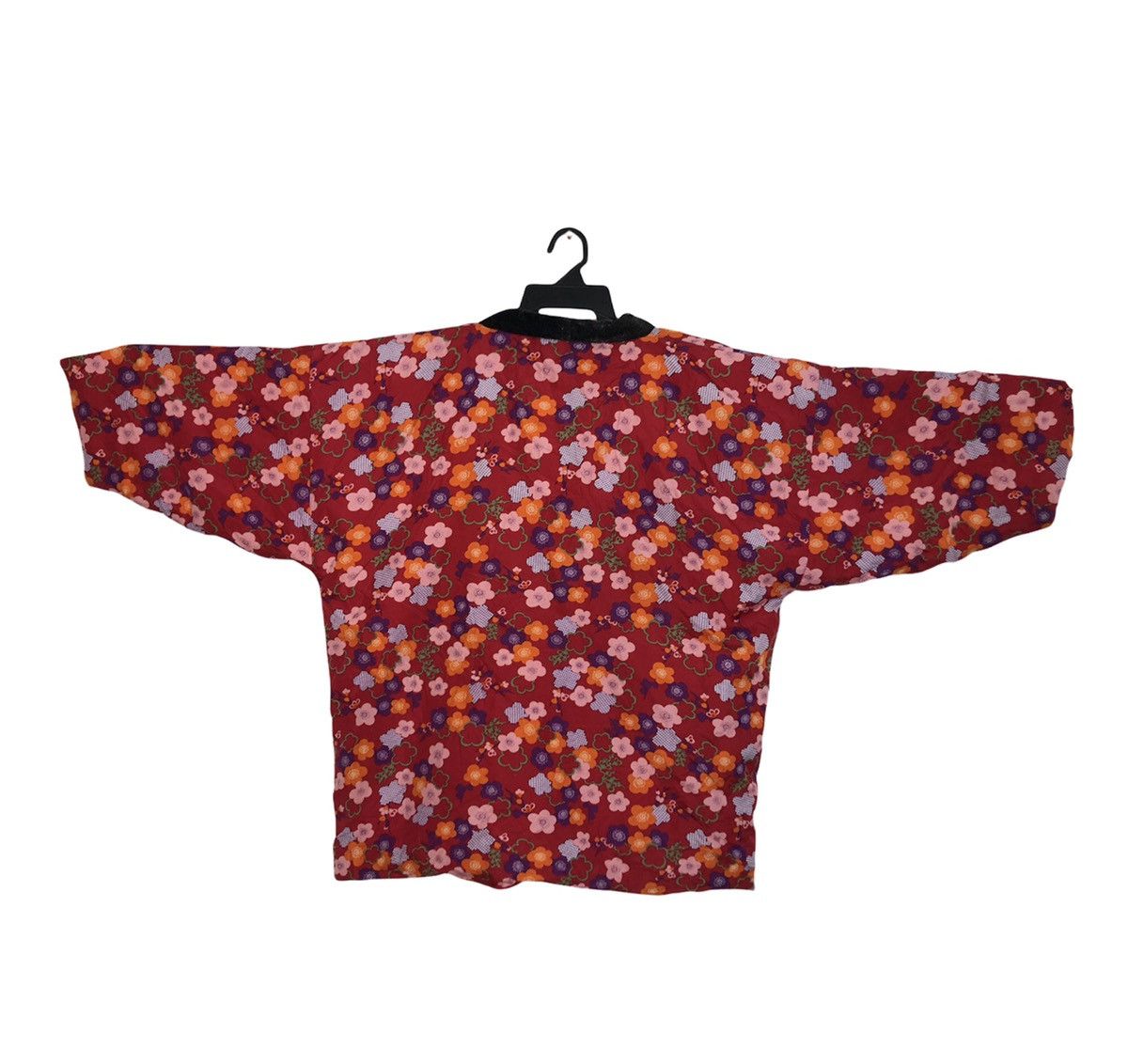 Japanese Brand 90s Japanese Traditional Kimono Hanten Padded Floral Design Size US XL / EU 56 / 4 - 2 Thumbnail