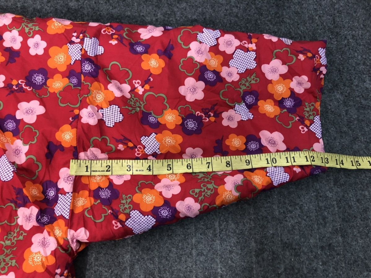 Japanese Brand 90s Japanese Traditional Kimono Hanten Padded Floral Design Size US XL / EU 56 / 4 - 7 Thumbnail