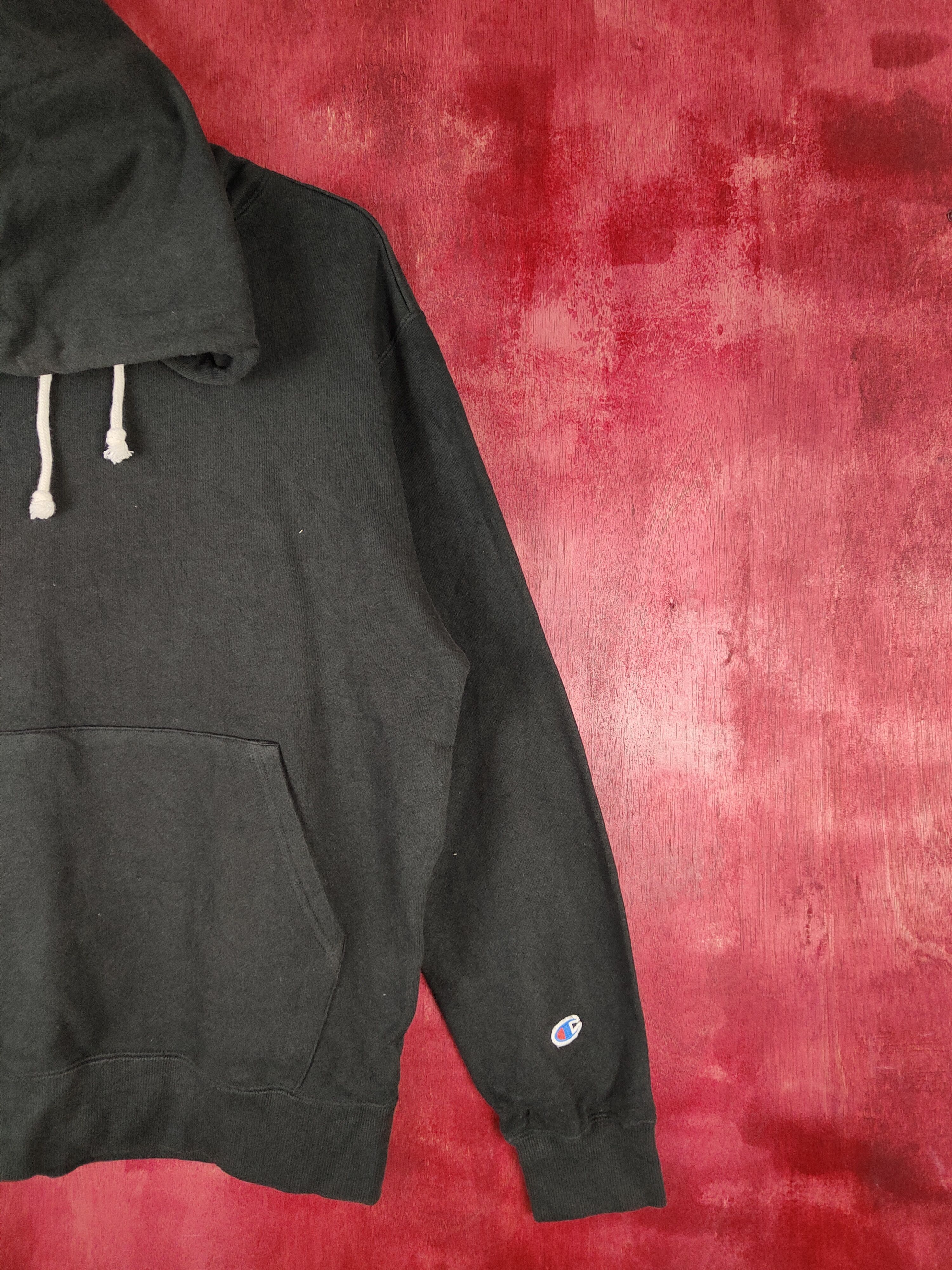 Champion × Japanese Brand Champion vintage Black Hoodie Sweatshirt #5213 Size US M / EU 48-50 / 2 - 5 Thumbnail