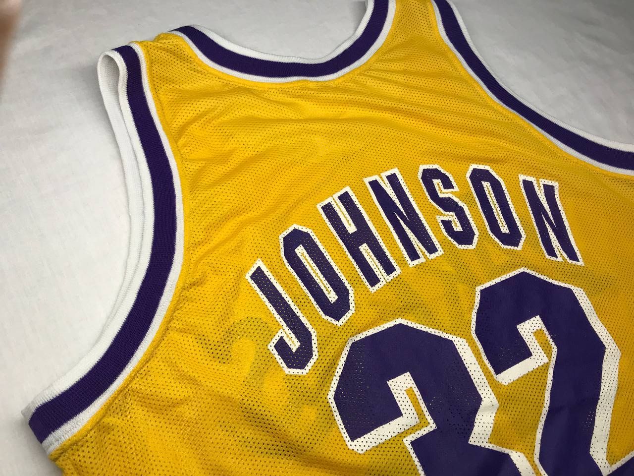 NBA Vintage 90 Champion Magic Johnson 32 LA Lakers Jersey NBA Size US M / EU 48-50 / 2 - 7 Thumbnail