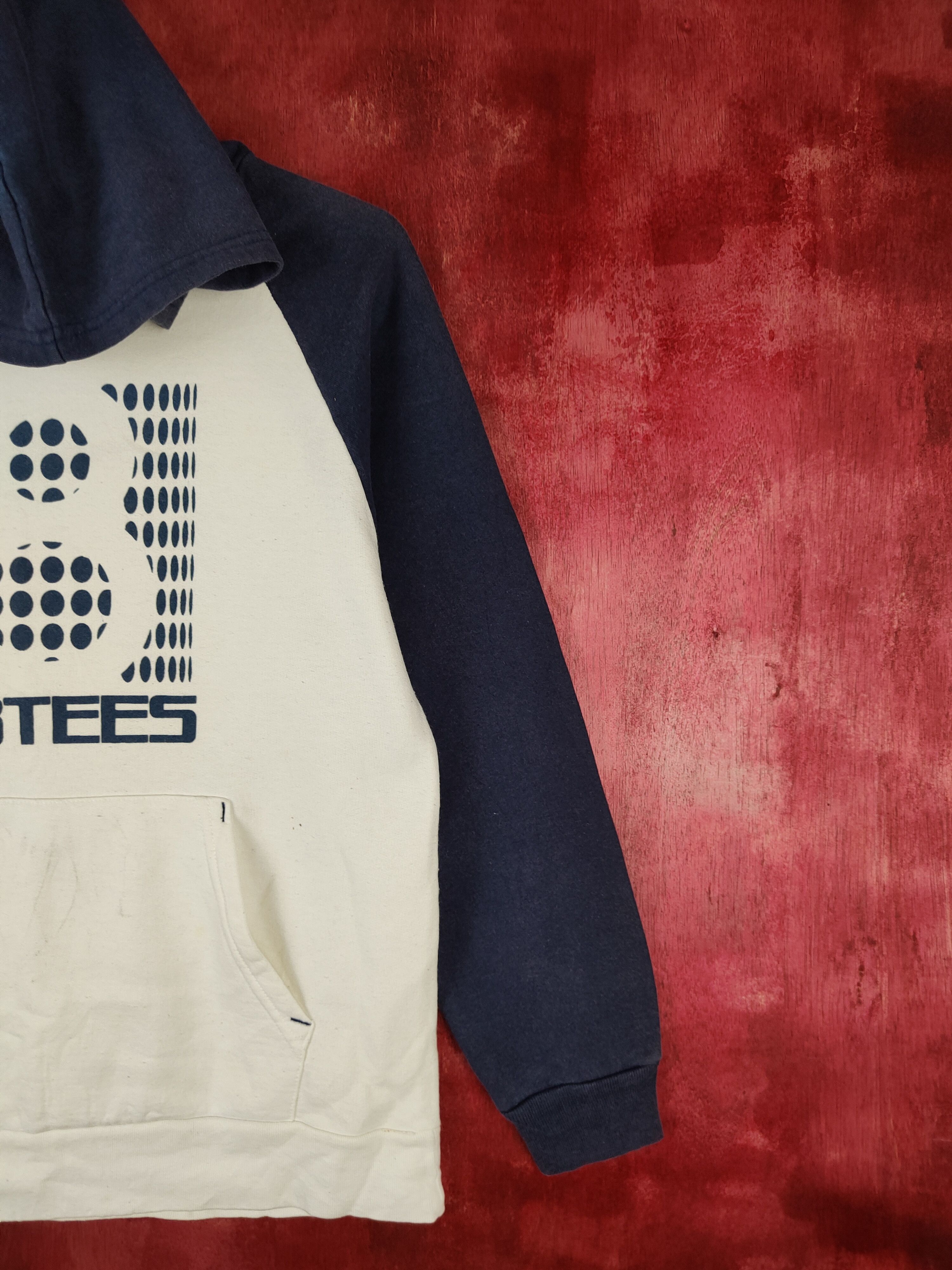 Vintage 88Tees vintage White/Blue Hoodie Sweatshirt #5416 Size US S / EU 44-46 / 1 - 5 Thumbnail