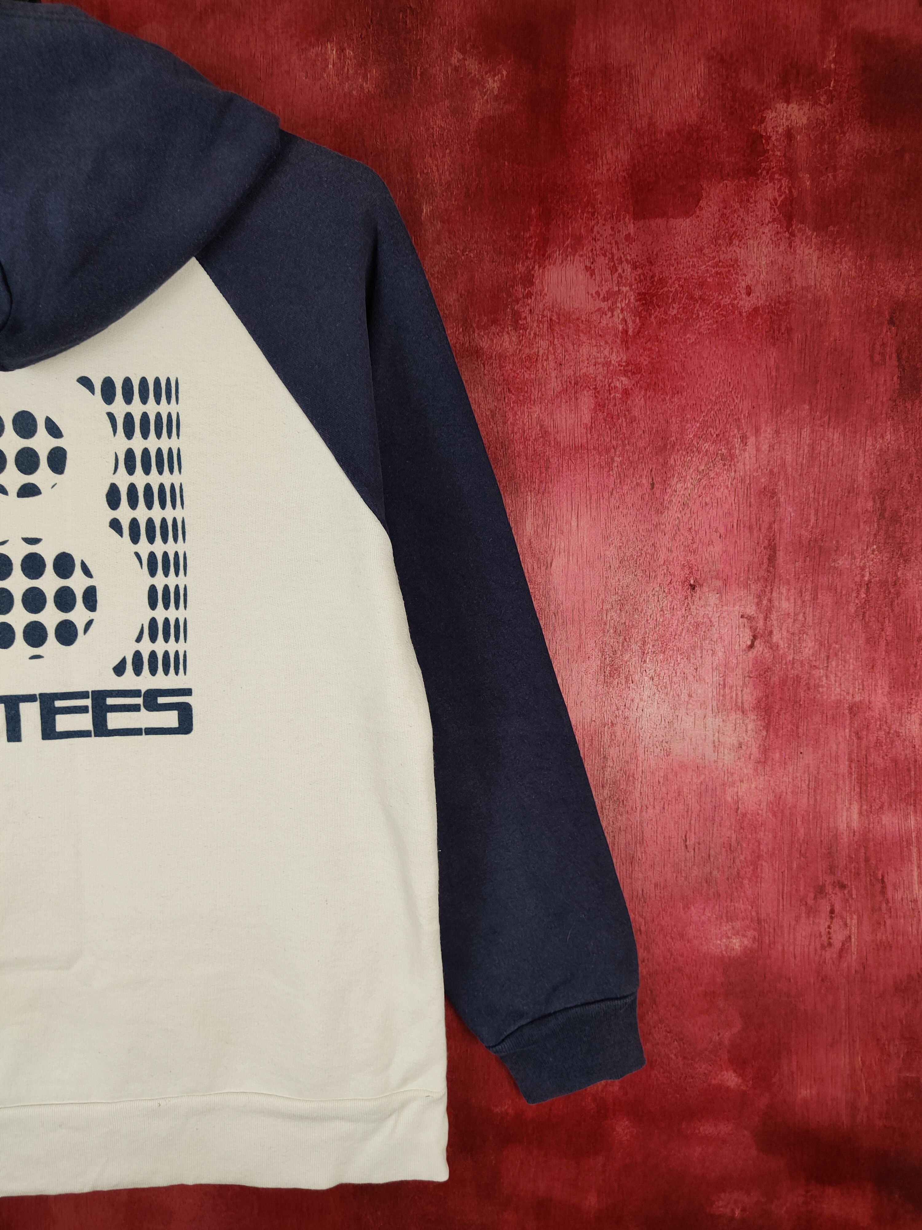 Vintage 88Tees vintage White/Blue Hoodie Sweatshirt #5416 Size US S / EU 44-46 / 1 - 9 Thumbnail