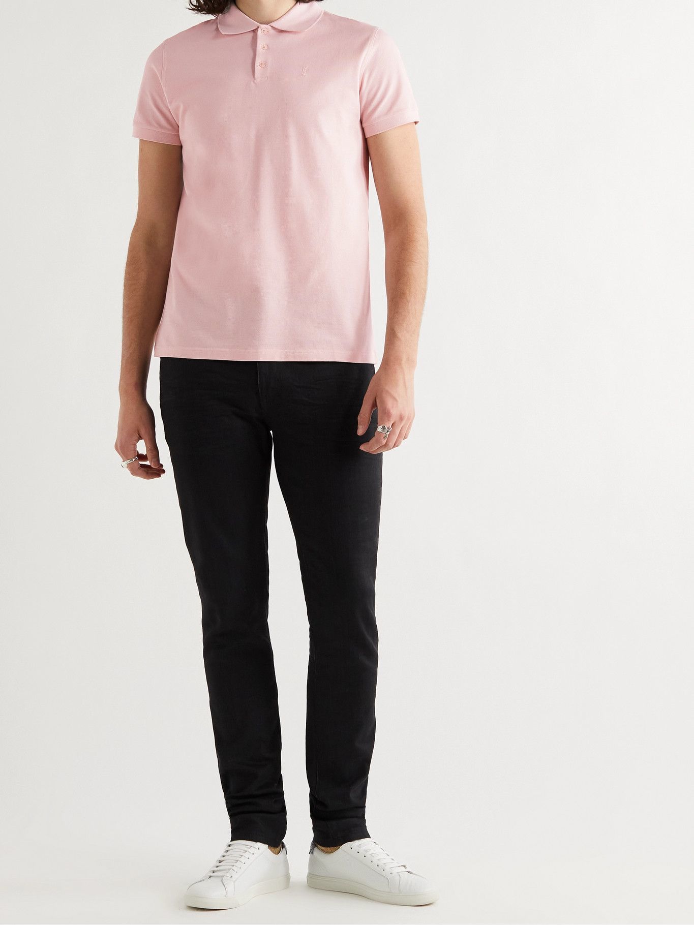 Hedi Slimane × Saint Laurent Paris Saint Laurent YSL logo pink polo Size US S / EU 44-46 / 1 - 11 Thumbnail