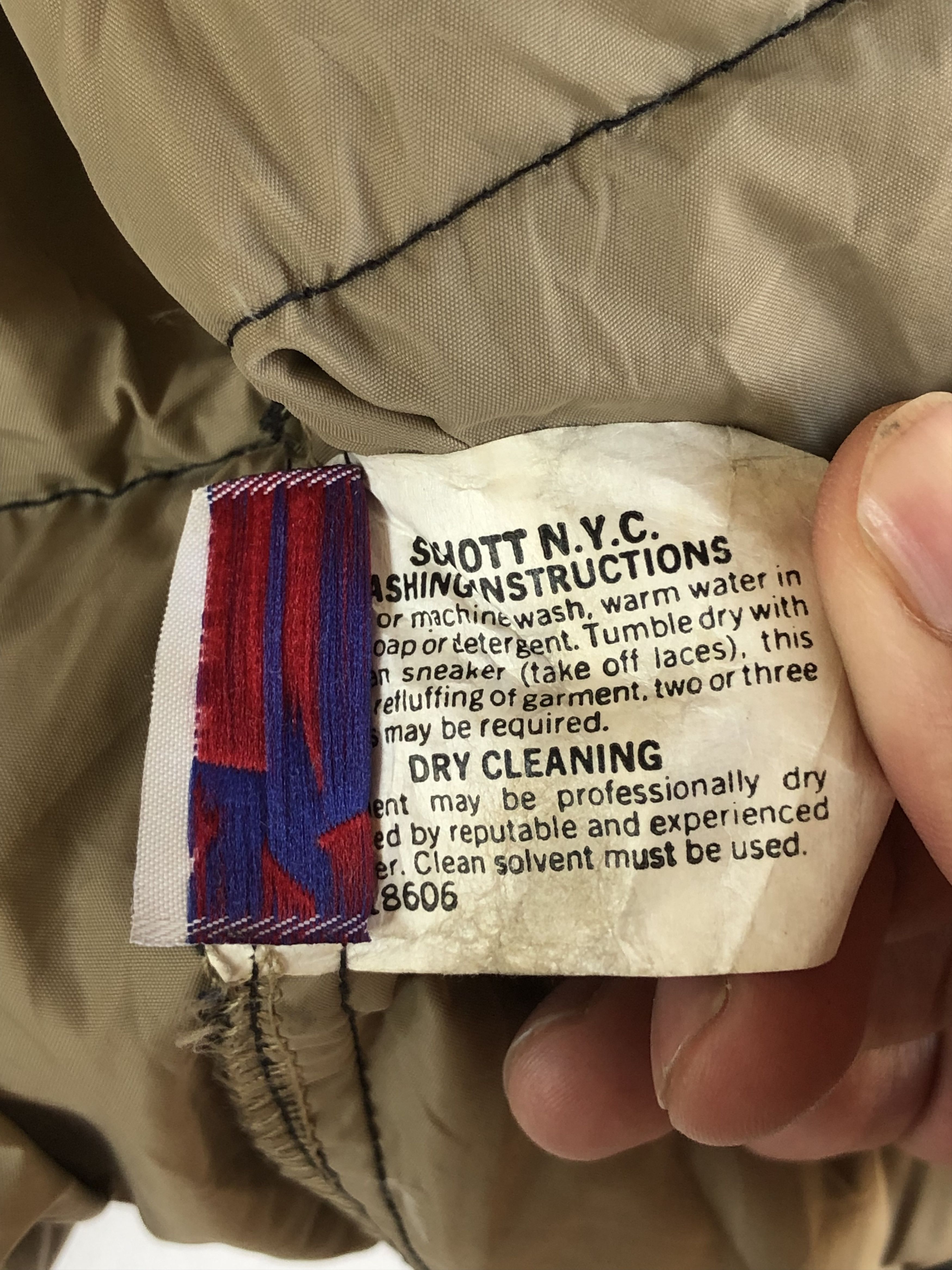 Schott × Vintage RARE🔥VINTAGE SCHOTT PUFFER GOOSE DOWN JACKET Size US L / EU 52-54 / 3 - 15 Thumbnail
