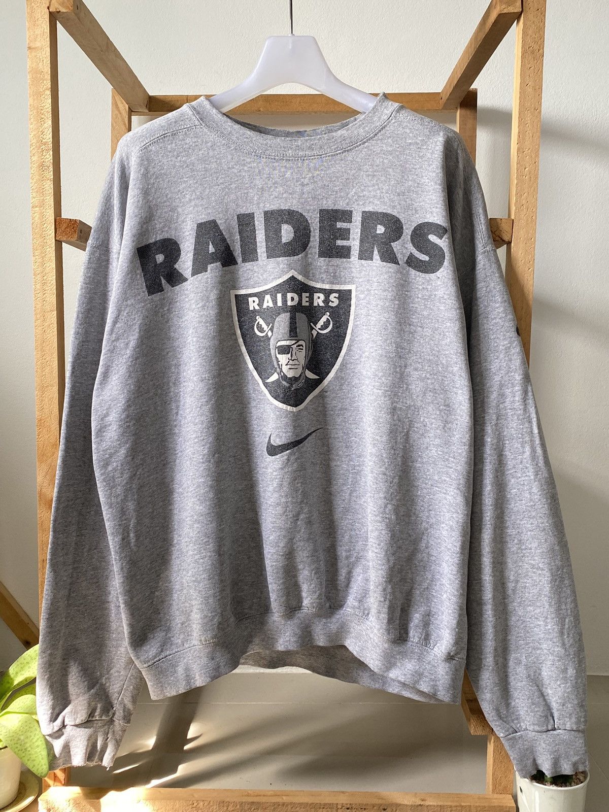 Nike Oakland Raiders Vintage Vintage 90 s Nike x NFL Oakland Raiders Sweatshirt Grailed