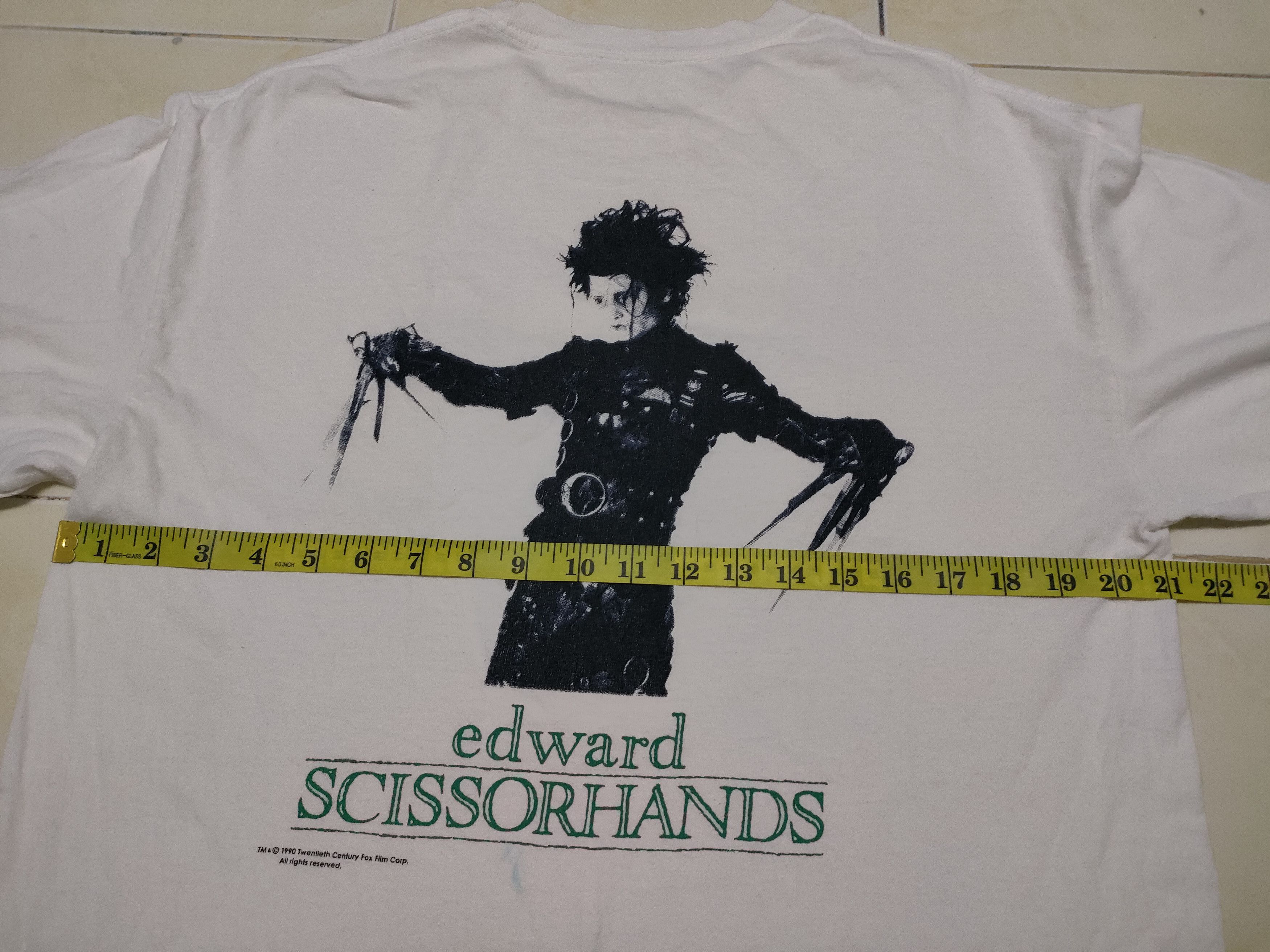 Other Rare 90s Vintage Edward Scissorhands Jonny Depp Movie Tee Size US XL / EU 56 / 4 - 7 Thumbnail