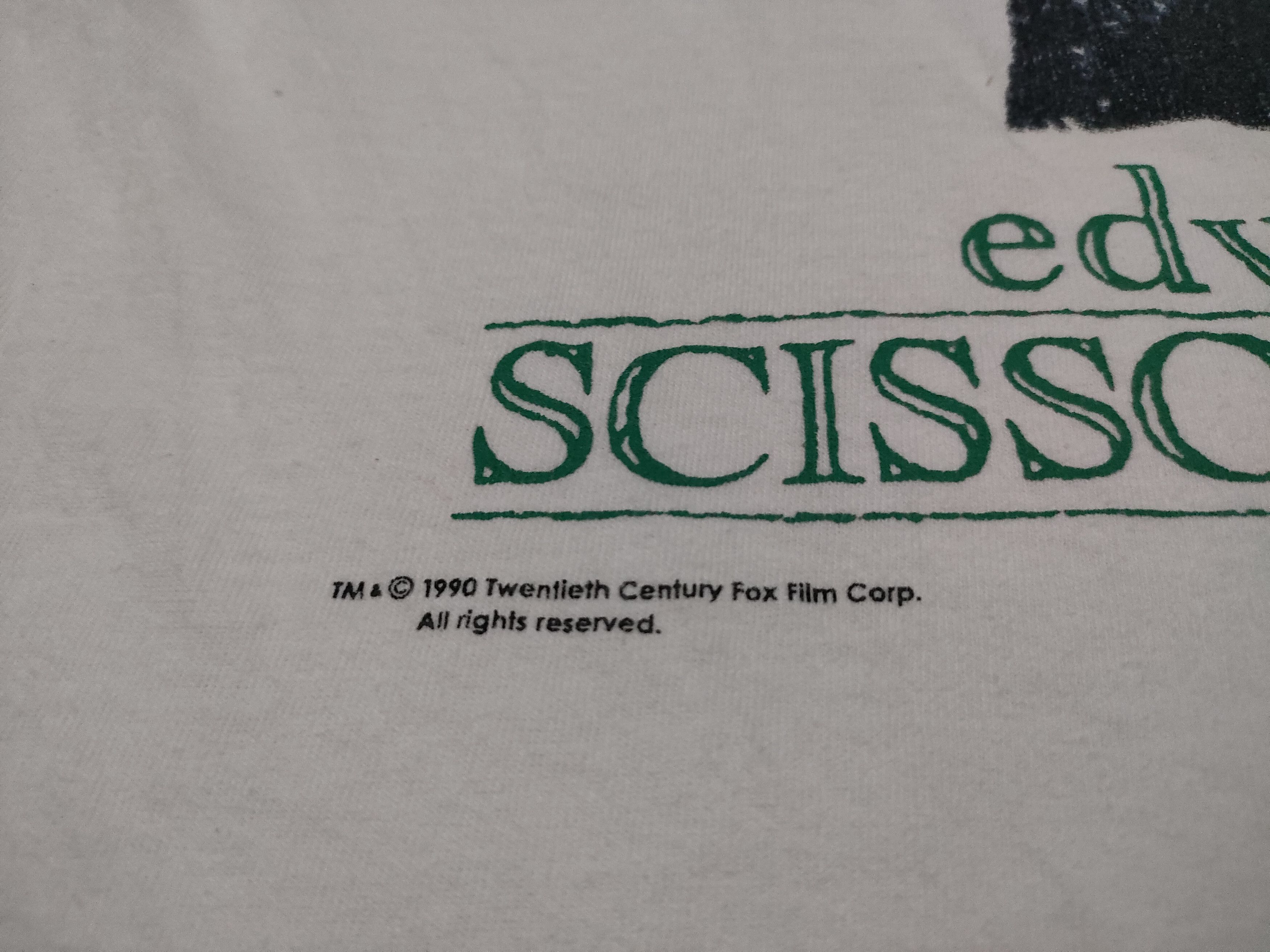 Other Rare 90s Vintage Edward Scissorhands Jonny Depp Movie Tee Size US XL / EU 56 / 4 - 6 Thumbnail