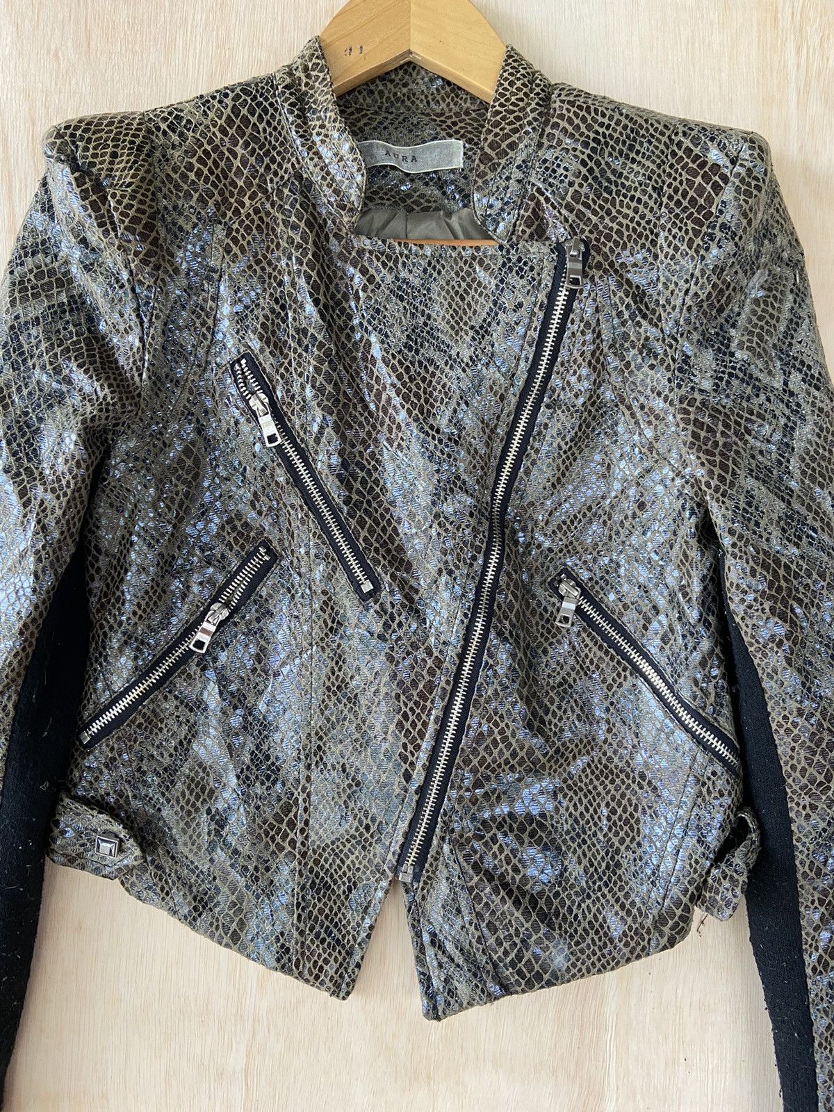 Japanese Brand 🔥SALE🔥AURA BIKER SNAKE HYSTERIC GLAMOUR JACKET STYLE Size S / US 4 / IT 40 - 6 Thumbnail