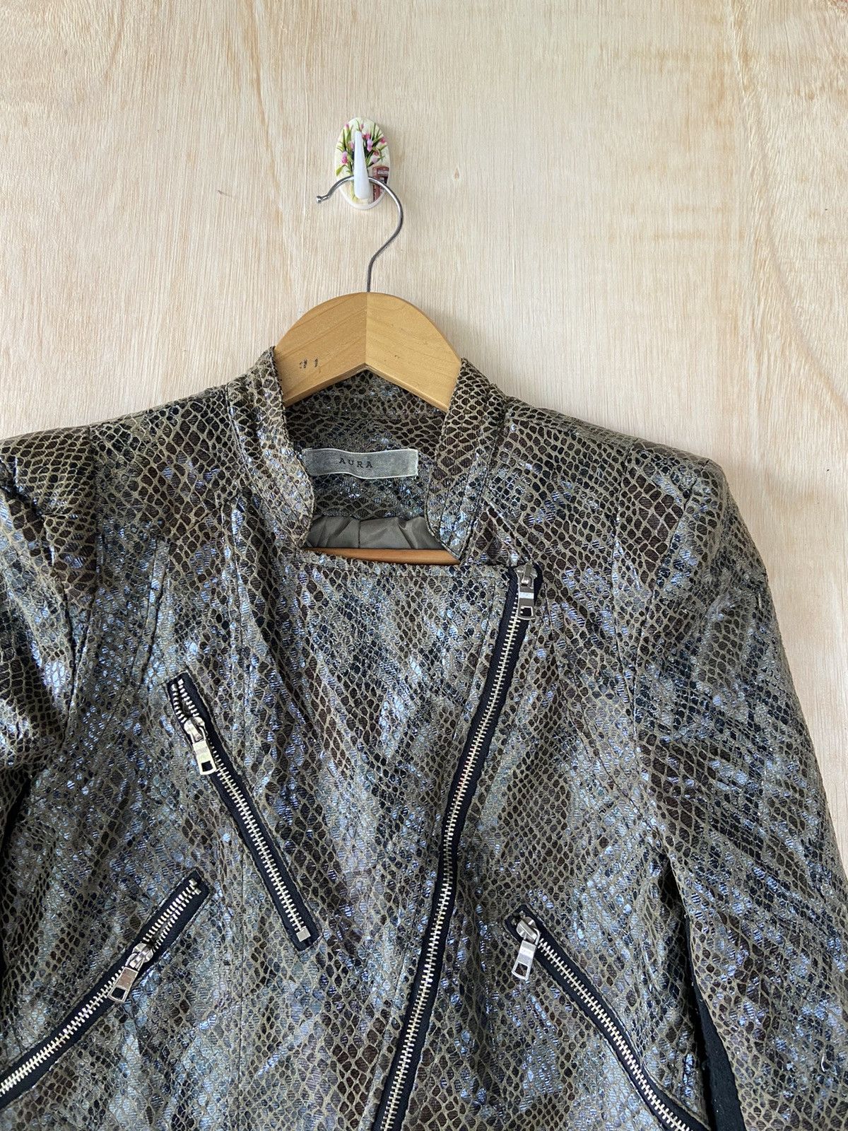 Japanese Brand 🔥SALE🔥AURA BIKER SNAKE HYSTERIC GLAMOUR JACKET STYLE Size S / US 4 / IT 40 - 4 Thumbnail