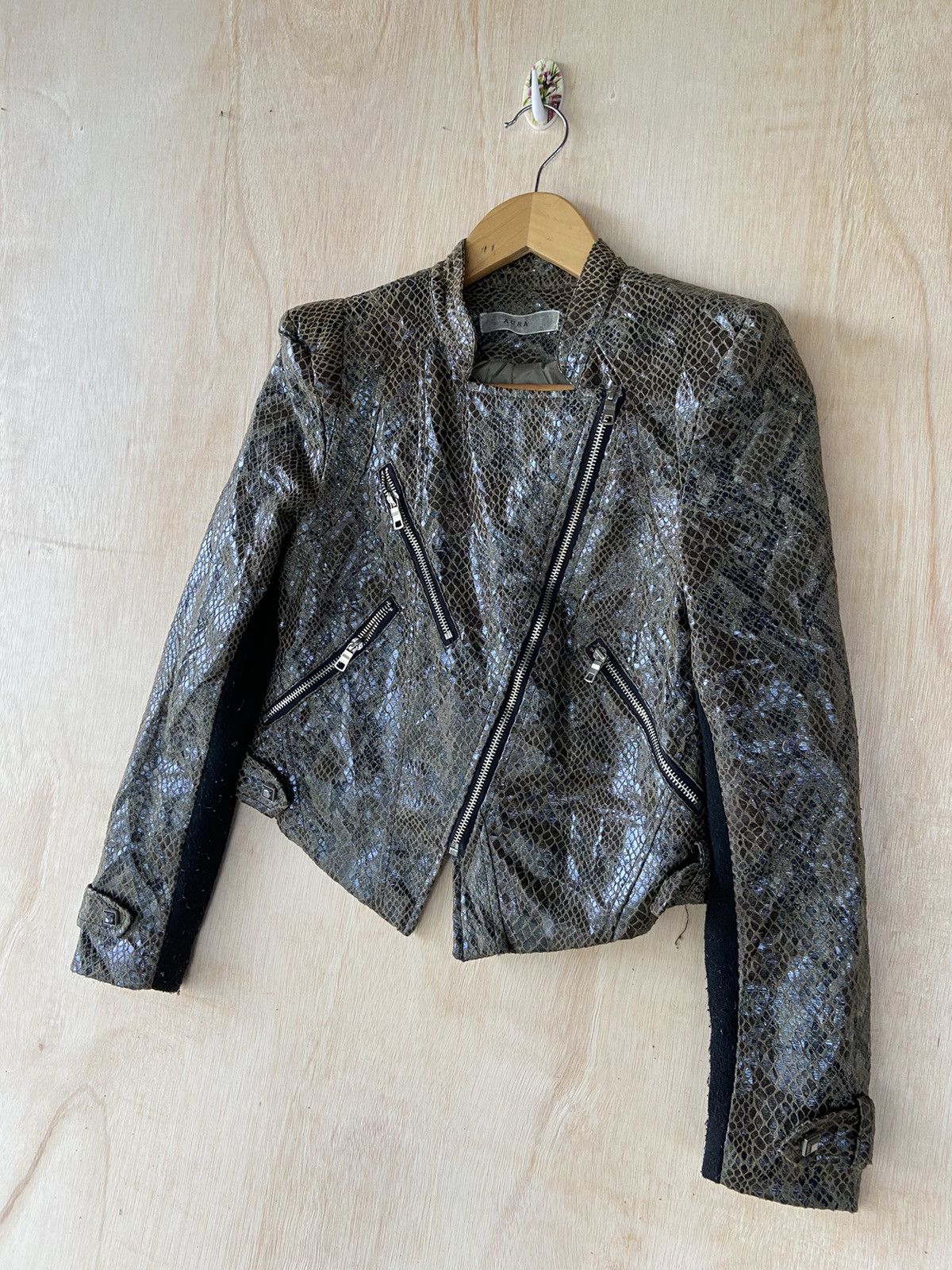 Japanese Brand 🔥SALE🔥AURA BIKER SNAKE HYSTERIC GLAMOUR JACKET STYLE Size S / US 4 / IT 40 - 3 Thumbnail