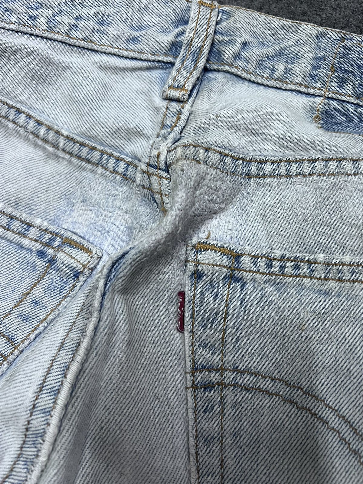 Levi's Made & Crafted CUSTOM MADE LEVIS 501 PATCHED MINNIE MOUSE DENIM PANT Size US 30 / EU 46 - 7 Thumbnail