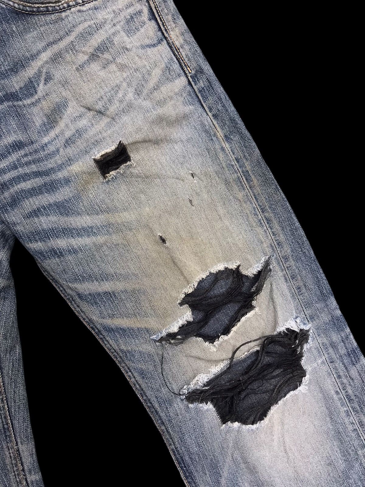 Edwin × If Six Was Nine THRASHED💥Sick Distressed Edwin 503 Denim Jeans Pants Size US 31 - 6 Thumbnail