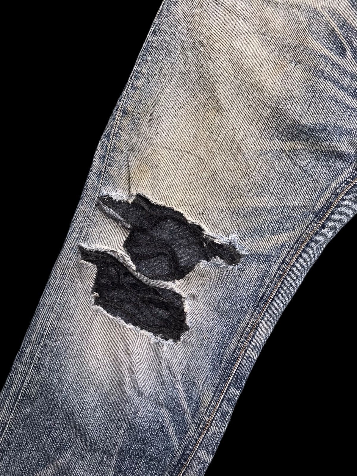 Edwin × If Six Was Nine THRASHED💥Sick Distressed Edwin 503 Denim Jeans Pants Size US 31 - 7 Thumbnail