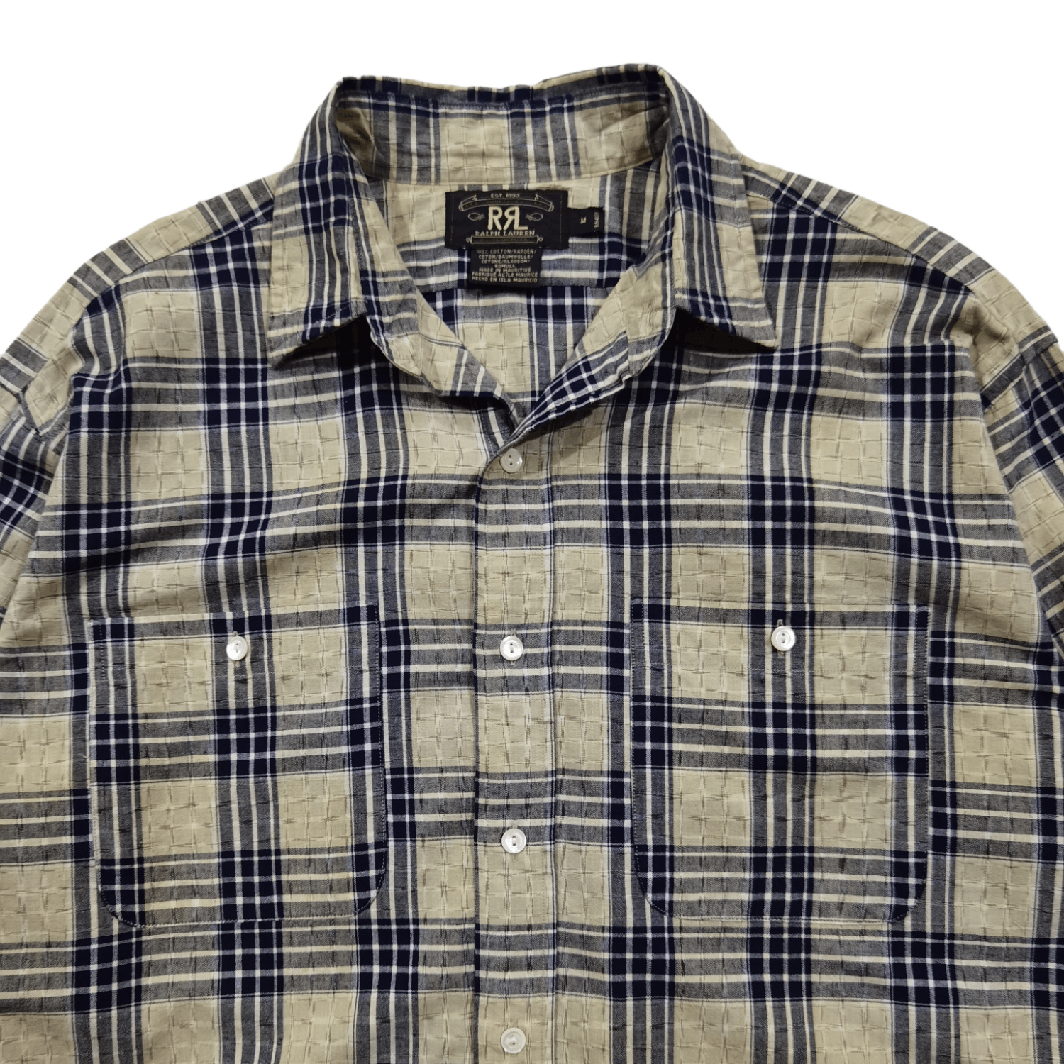 RRL Ralph Lauren Grailed🔥RRL checked plaid button up Shirt Size US M / EU 48-50 / 2 - 4 Thumbnail