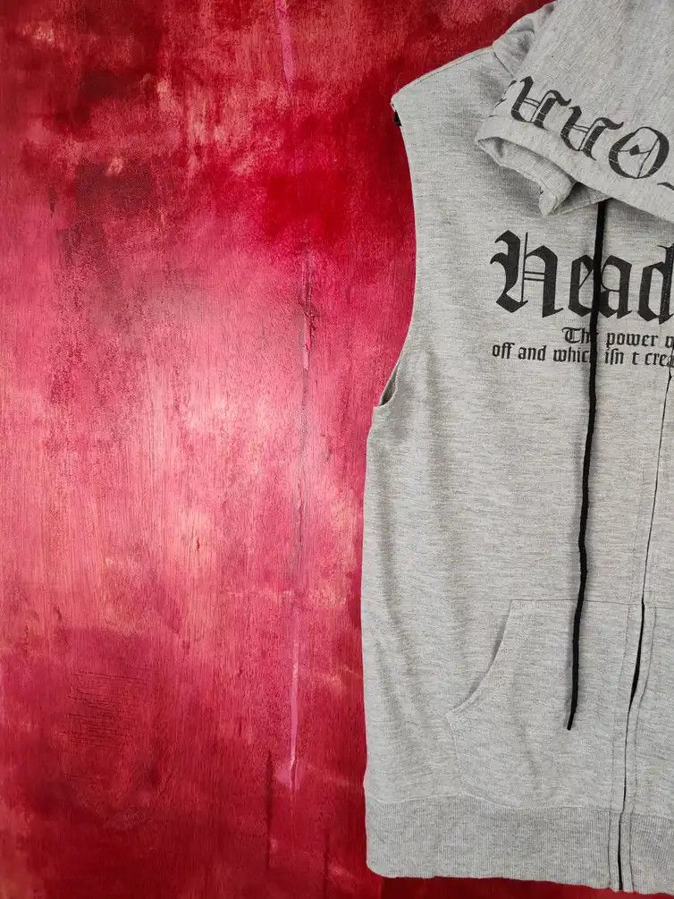 Japanese Brand DL Dig Deep big skull mask covid 19 Sleeveless Hoodie #5420 Size US M / EU 48-50 / 2 - 13 Thumbnail