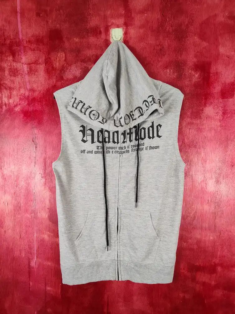 Japanese Brand DL Dig Deep big skull mask covid 19 Sleeveless Hoodie #5420 Size US M / EU 48-50 / 2 - 16 Thumbnail