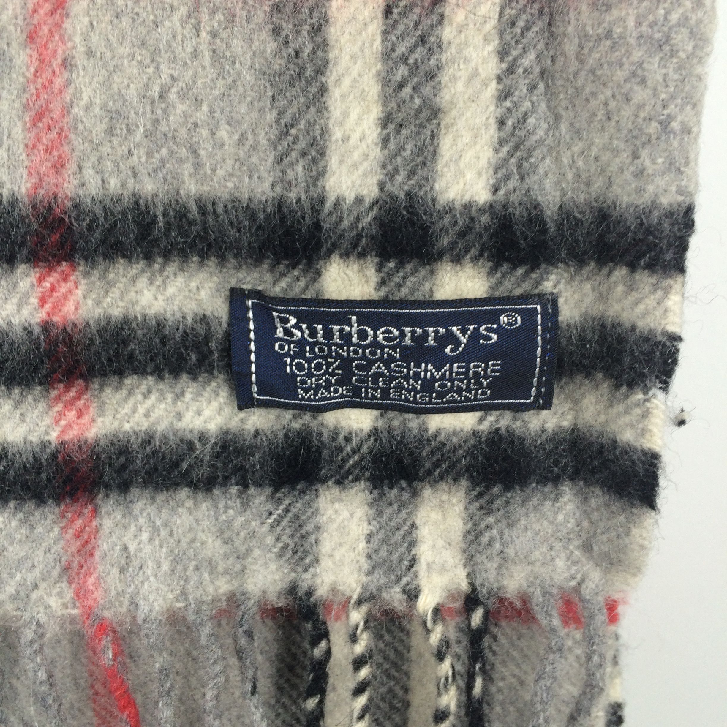 Burberry × Vintage W21 VTG BURBERRYS GREY NOVA CHECK MADE IN ENGLAND Size ONE SIZE - 3 Thumbnail