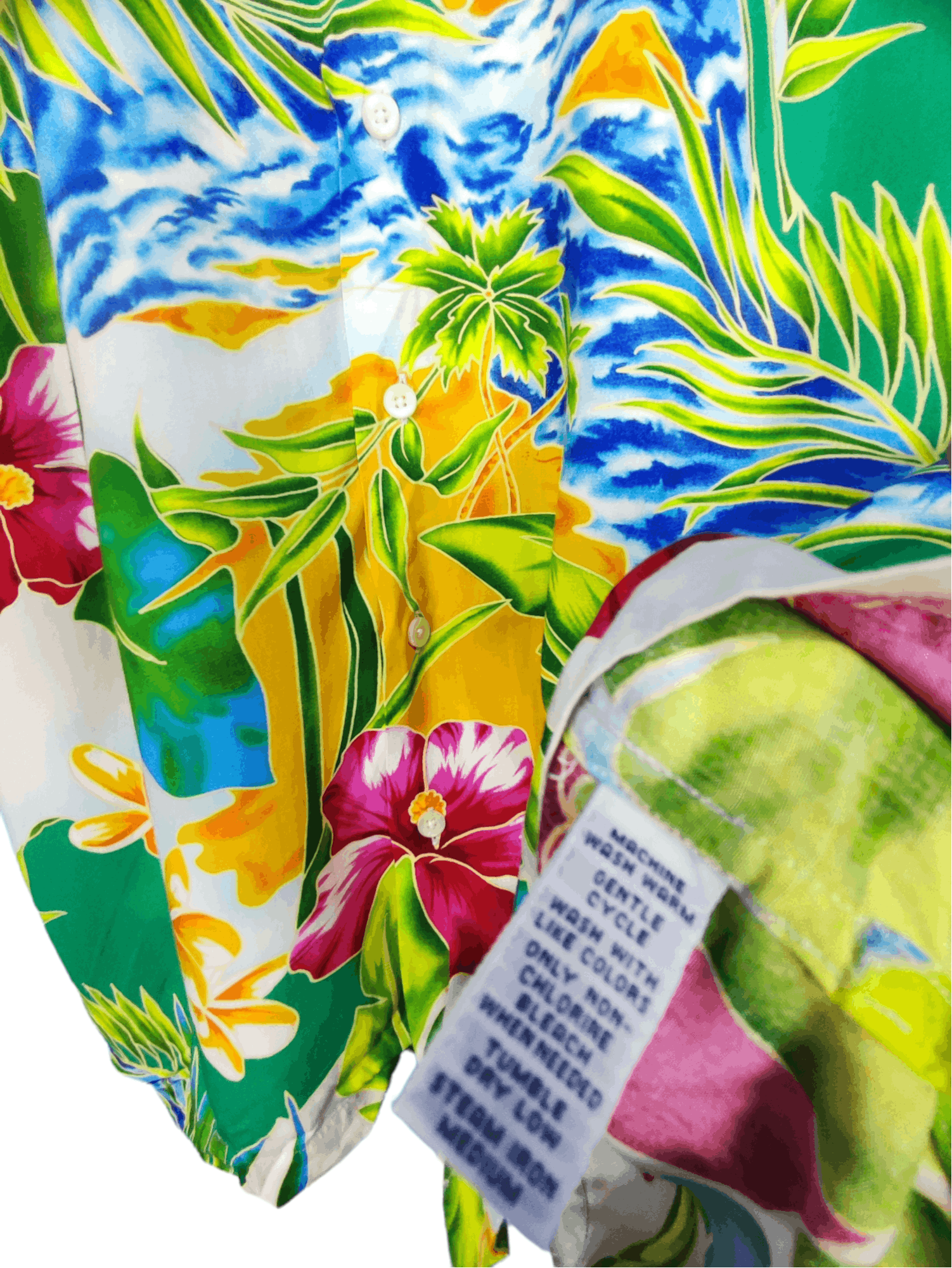 Polo Ralph Lauren × Vintage Vintage Polo Ralph Lauren Floral Hawaiian Shirt Polo USA Size US M / EU 48-50 / 2 - 2 Thumbnail