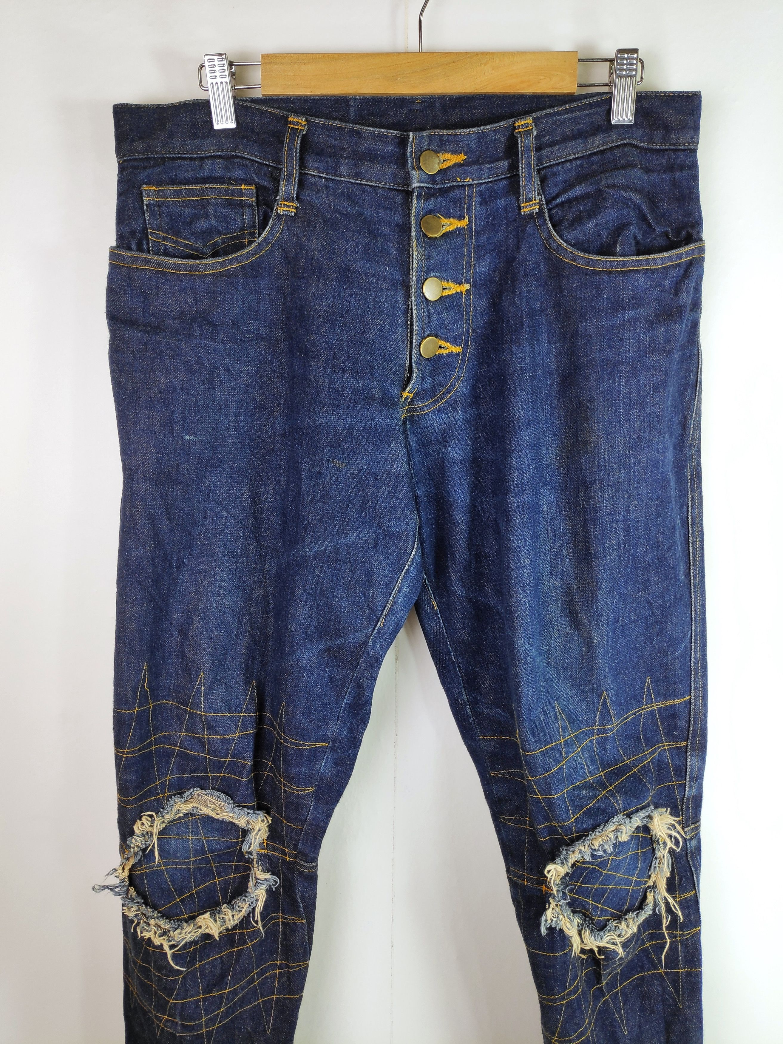 Christopher Nemeth Christopher Nemeth Denim Distresses Biker Jeans Size US 34 / EU 50 - 3 Thumbnail