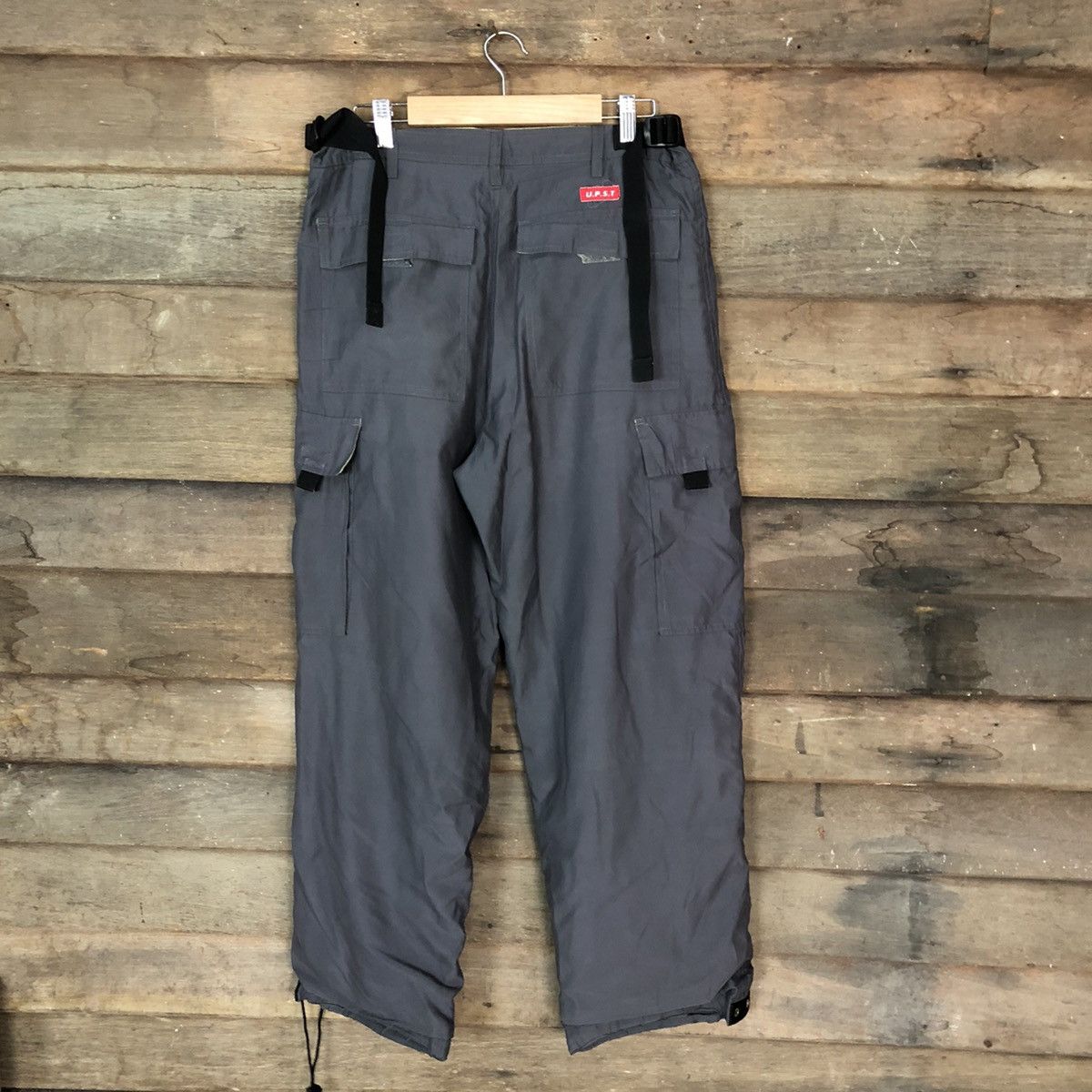 Japanese Brand U.P.S.T Grey hiking multi pocket Cargo Pants #4503 Size US 29 - 11 Thumbnail