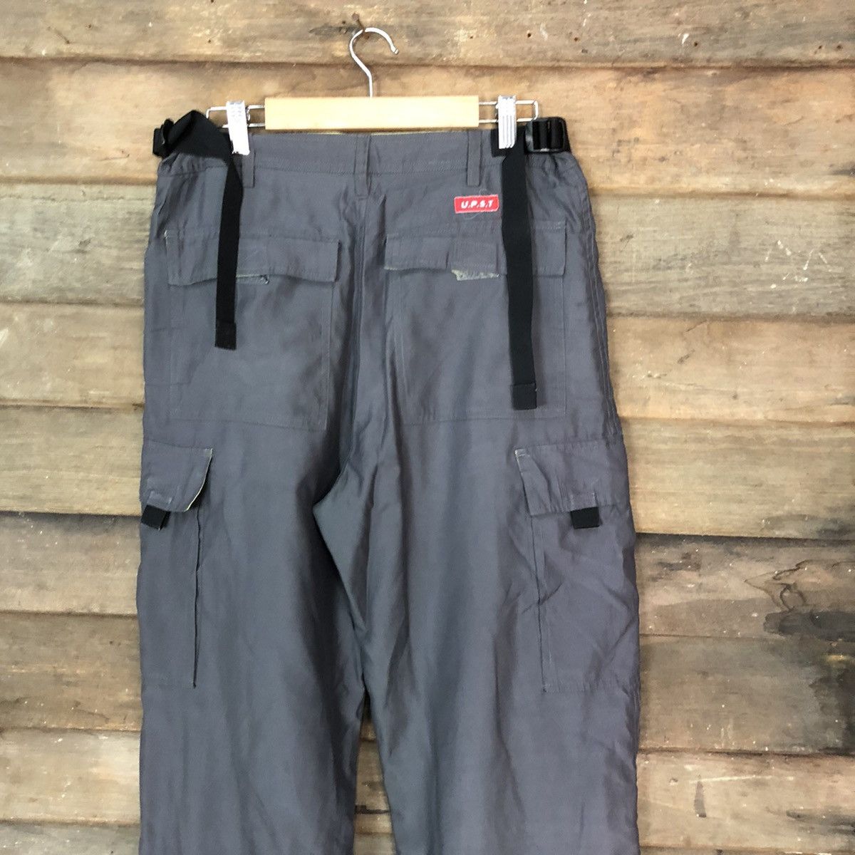 Japanese Brand U.P.S.T Grey hiking multi pocket Cargo Pants #4503 Size US 29 - 12 Thumbnail