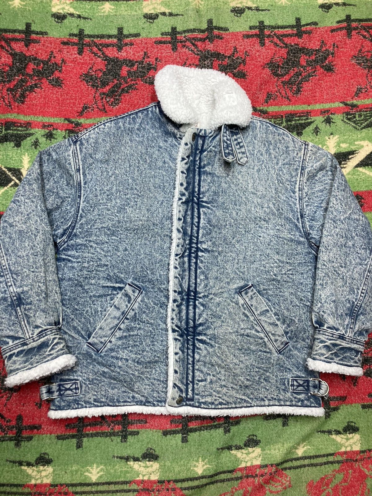 Vintage Levis How To Wash A Levis Sherpa Jacket Vintage Levi's San Francisco Sherpa Denim Trucker Jacket Acid Wash