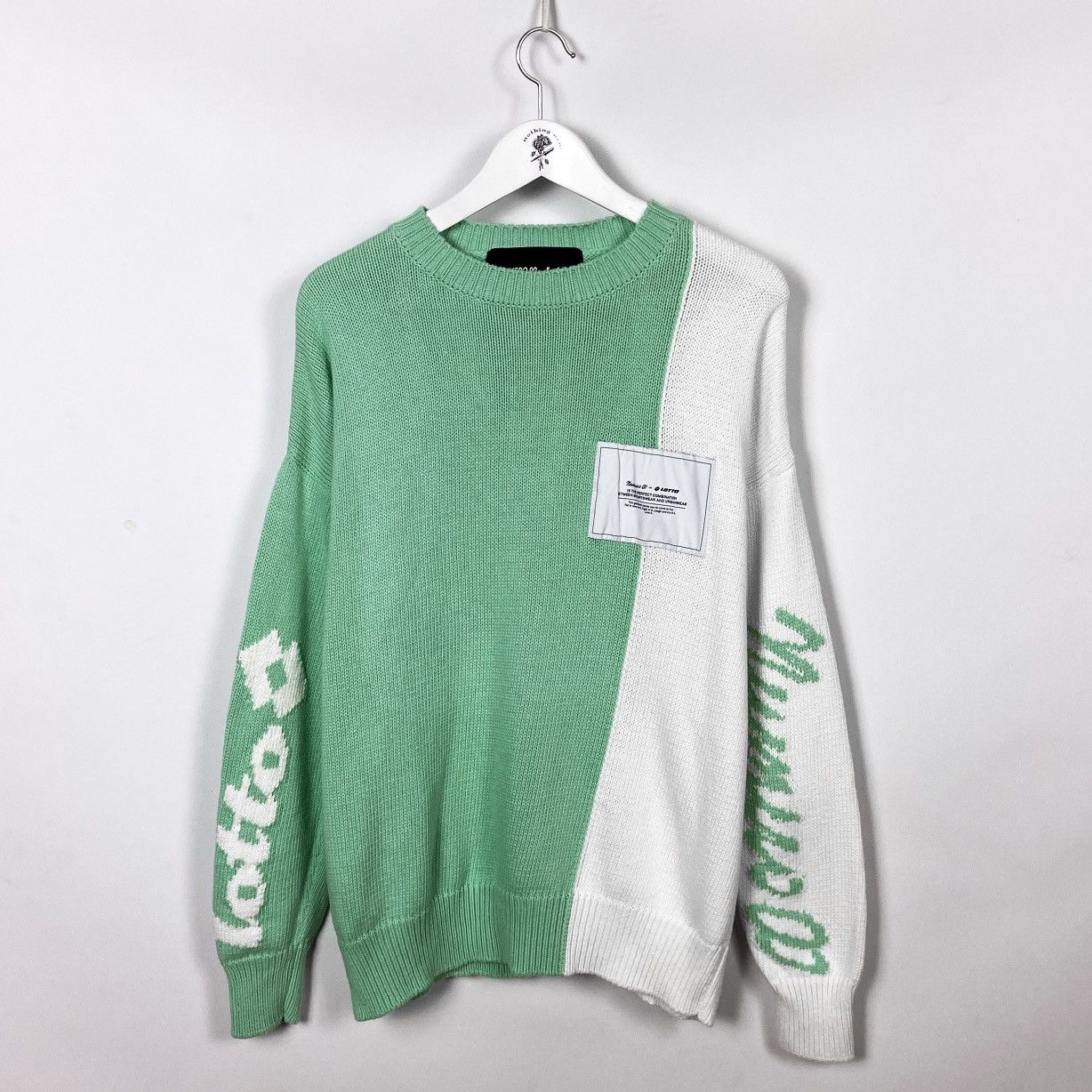 Numero 00 Numero 00 x Lotto Bicolor knitted sweater oversize crewneck Size US M / EU 48-50 / 2 - 2 Thumbnail