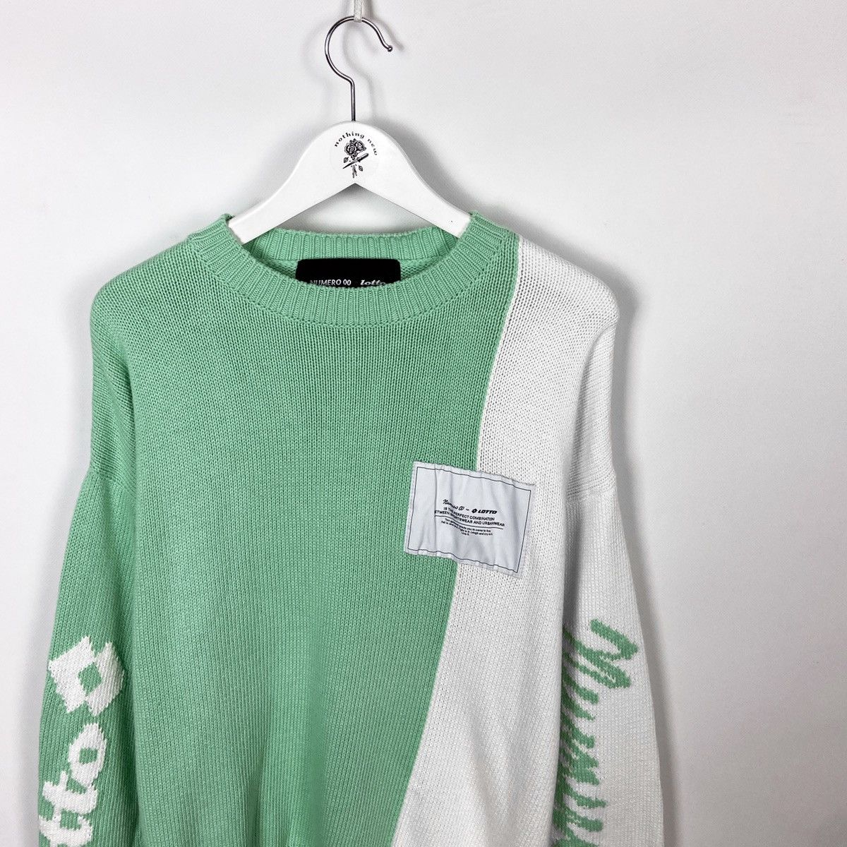 Numero 00 Numero 00 x Lotto Bicolor knitted sweater oversize crewneck Size US M / EU 48-50 / 2 - 3 Thumbnail