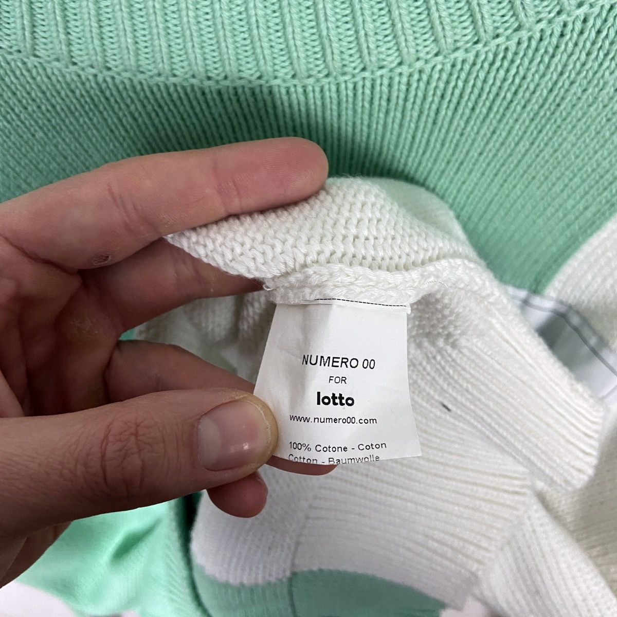 Numero 00 Numero 00 x Lotto Bicolor knitted sweater oversize crewneck Size US M / EU 48-50 / 2 - 9 Thumbnail
