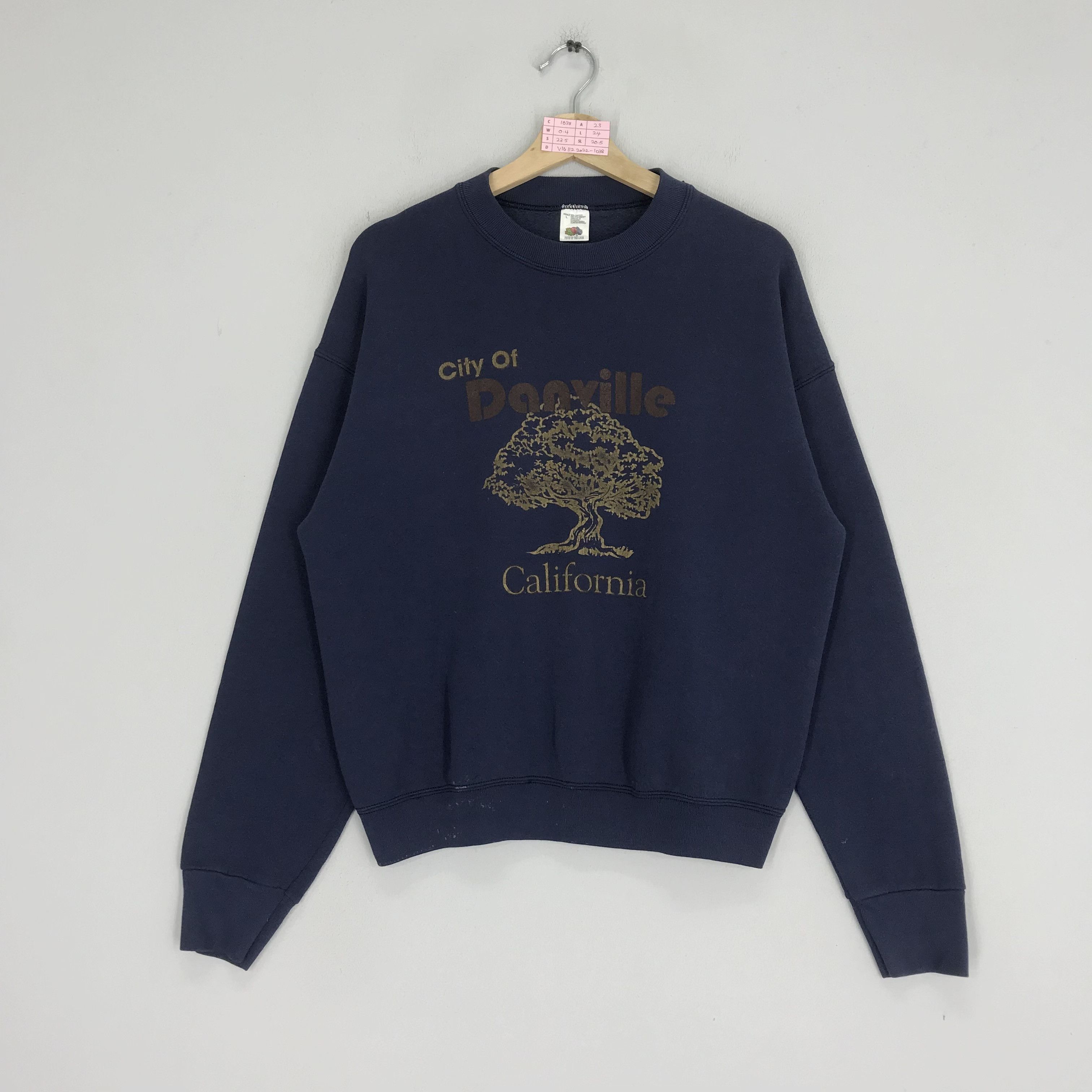 Fruit Of The Loom Vintage 90's City of Danville California Sweatshirts Size US L / EU 52-54 / 3 - 1 Thumbnail