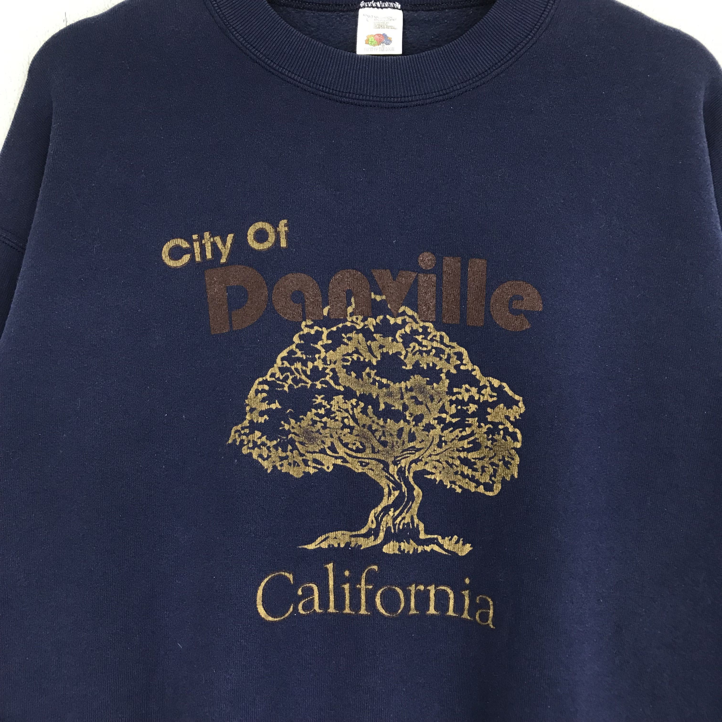 Fruit Of The Loom Vintage 90's City of Danville California Sweatshirts Size US L / EU 52-54 / 3 - 5 Thumbnail
