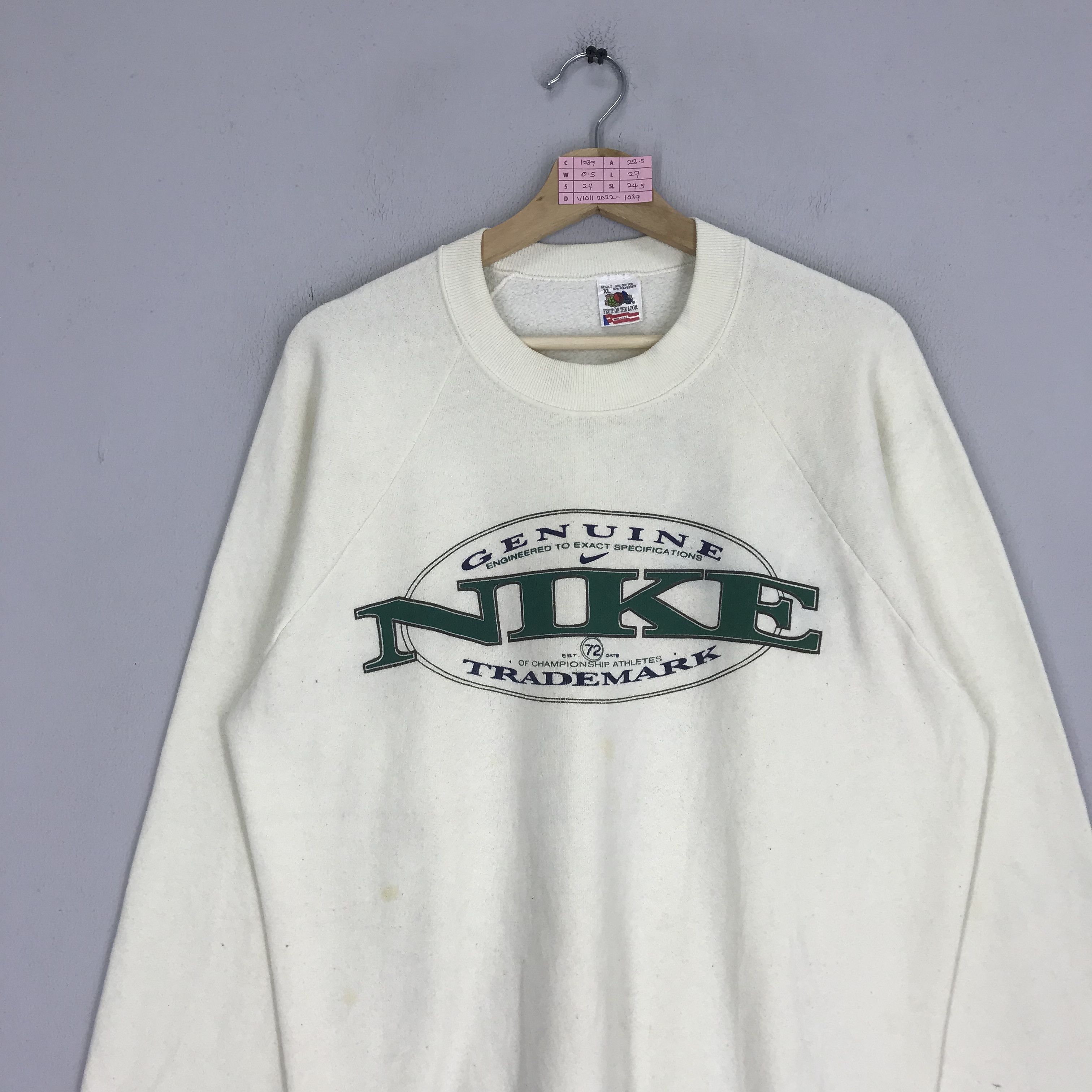 Nike Vintage 90's Nike Big Logo Nike Sportswear Sweater Size US L / EU 52-54 / 3 - 3 Thumbnail