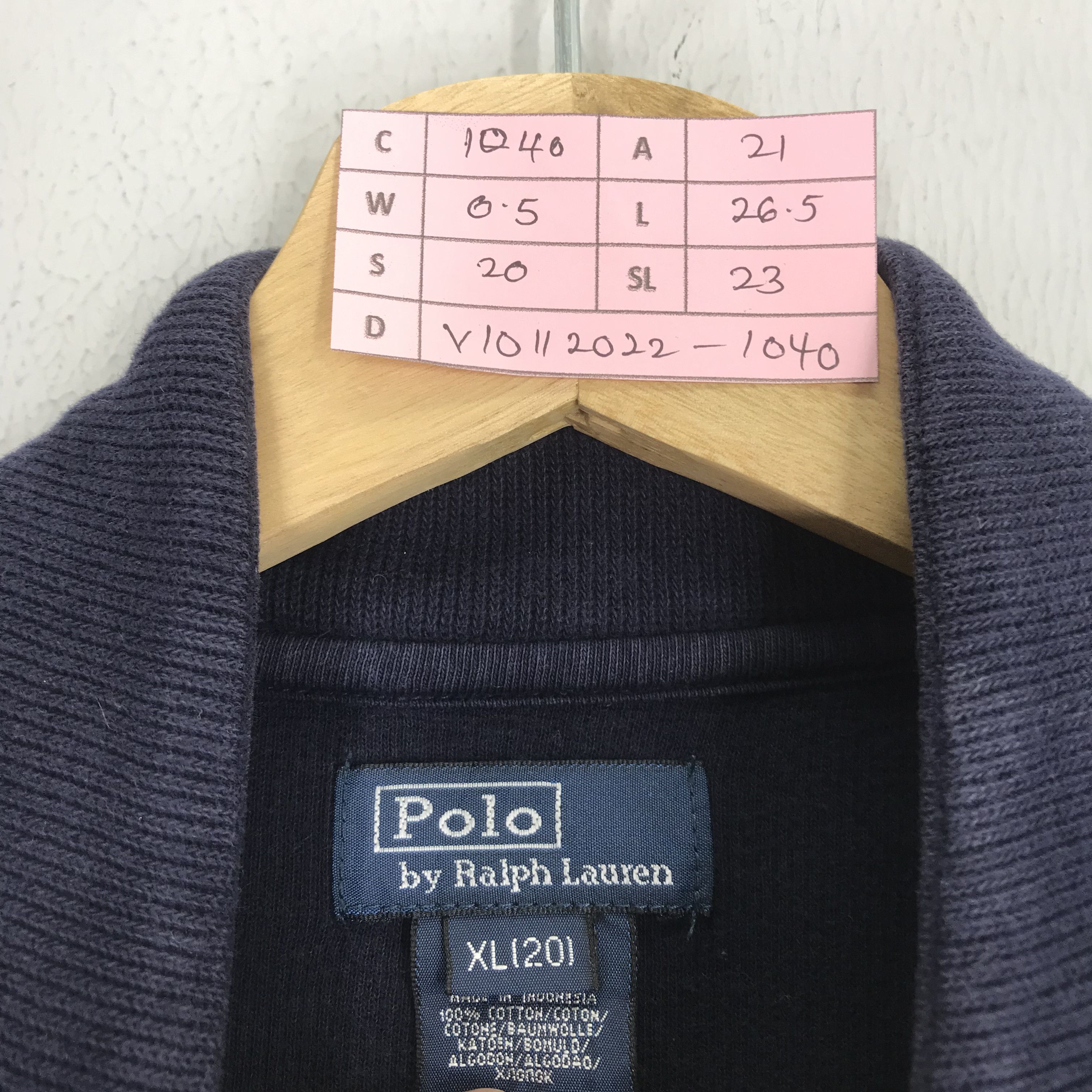 Polo Ralph Lauren Vintage Polo by Ralph Lauren Small Pony Half Zipper Sweater Size US M / EU 48-50 / 2 - 9 Thumbnail