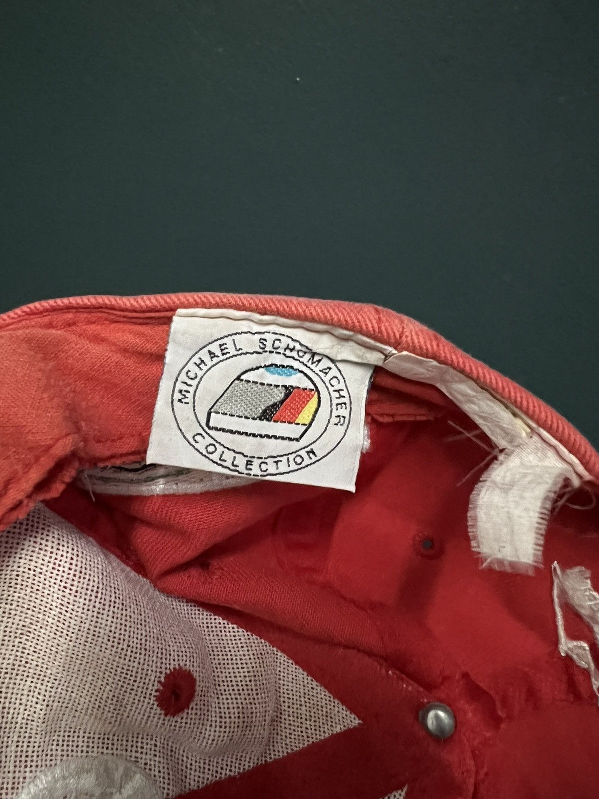 Ferrari × Vintage Vintage F1 Michael Schumacher Ferrari sunfaded distress cap Size ONE SIZE - 3 Thumbnail