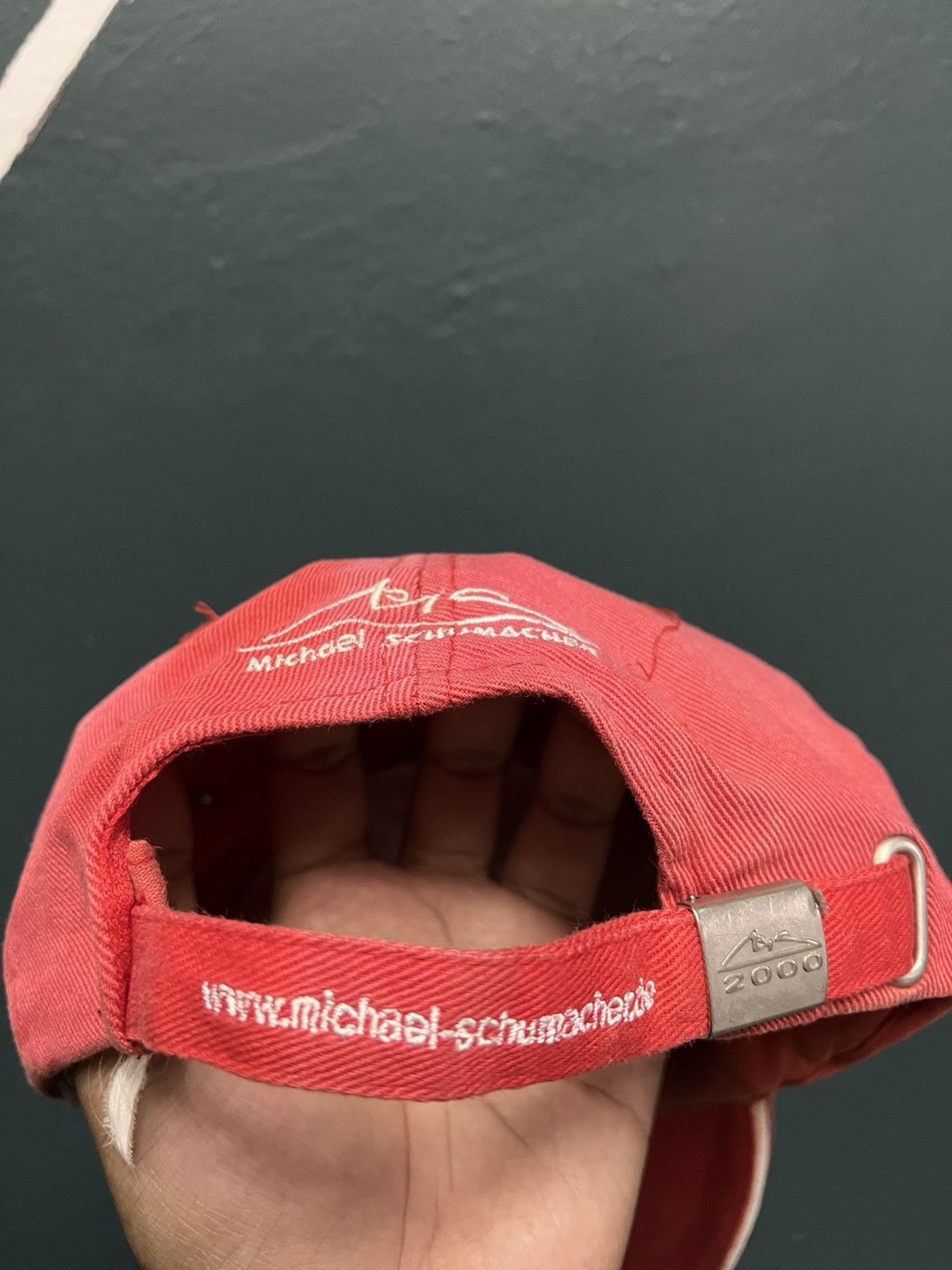 Ferrari × Vintage Vintage F1 Michael Schumacher Ferrari sunfaded distress cap Size ONE SIZE - 2 Thumbnail