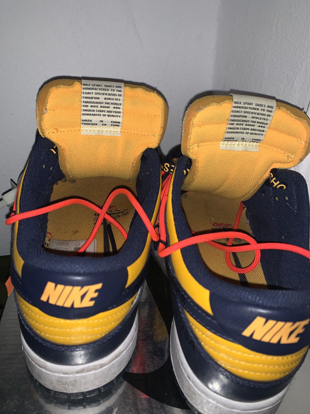 Nike Dunk Low Off-White University Gold Midnight Navy