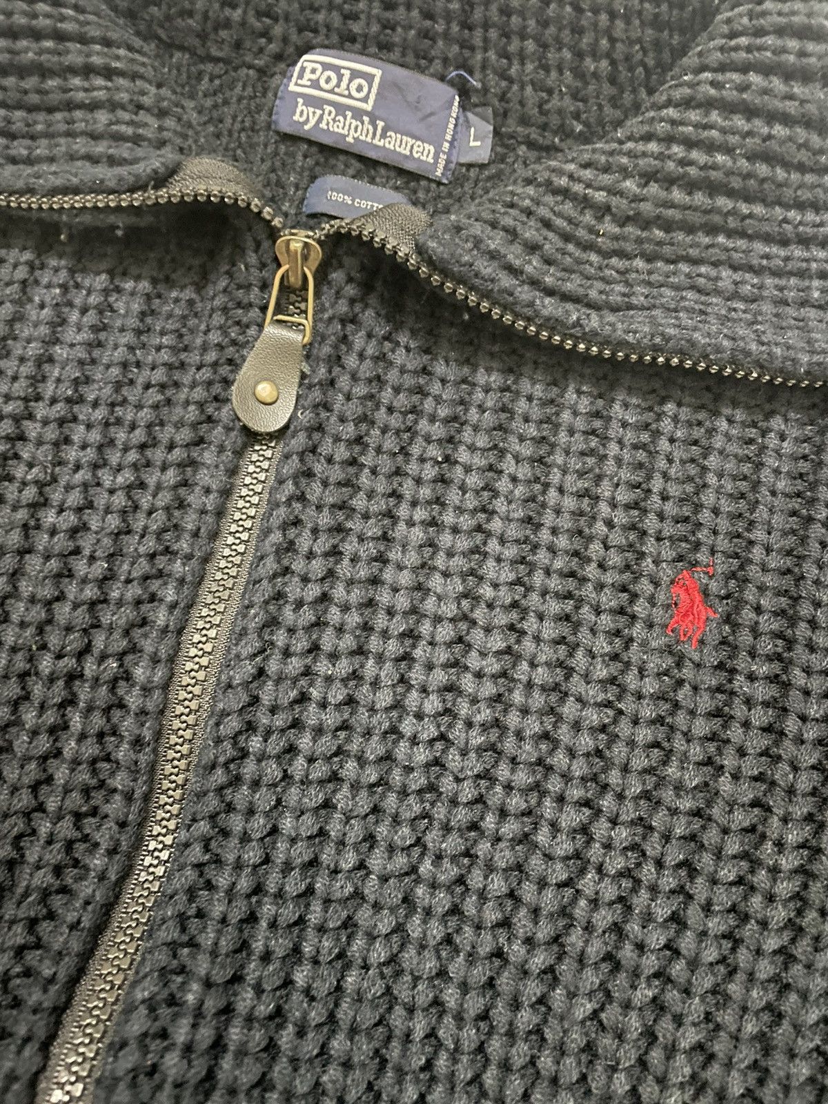 Polo Ralph Lauren × Ralph Lauren × Vintage Vintage Polo Ralph Lauren Knitwear Jacket Size US L / EU 52-54 / 3 - 10 Thumbnail