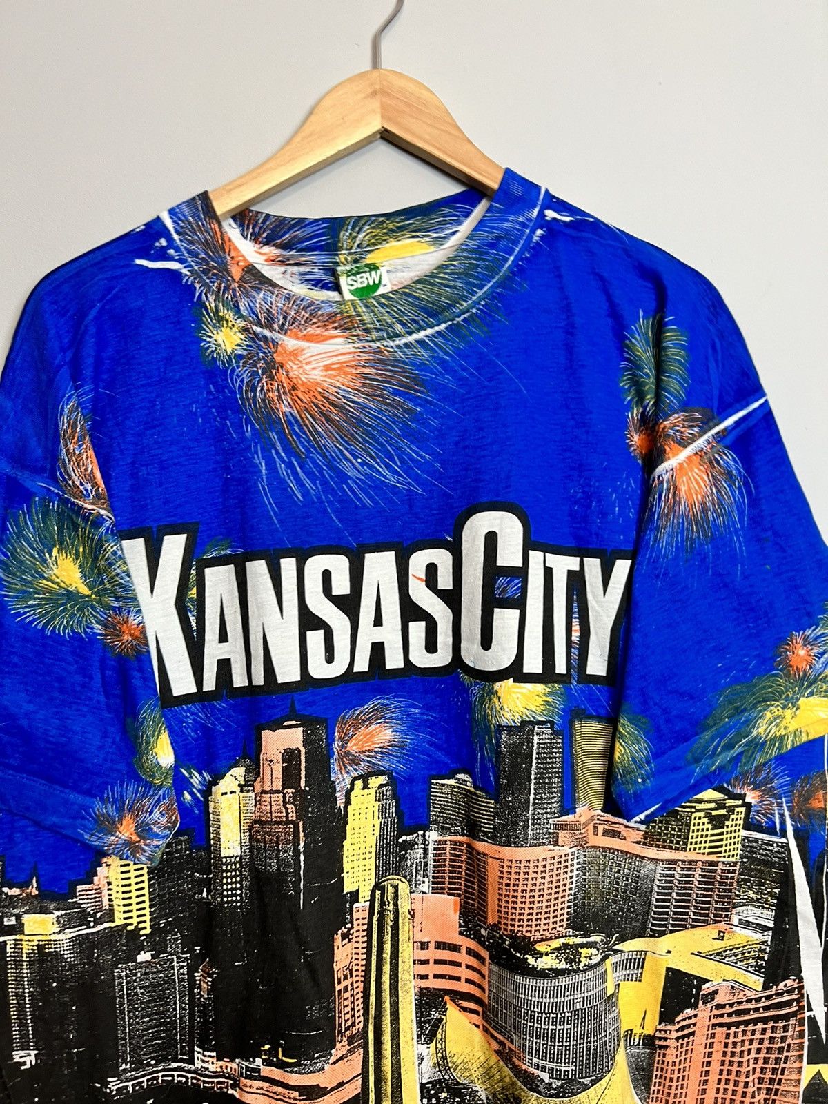 Band Tees Vintage 90's Kansas City All Over Print Tee Jazz City XL Size US XL / EU 56 / 4 - 4 Thumbnail