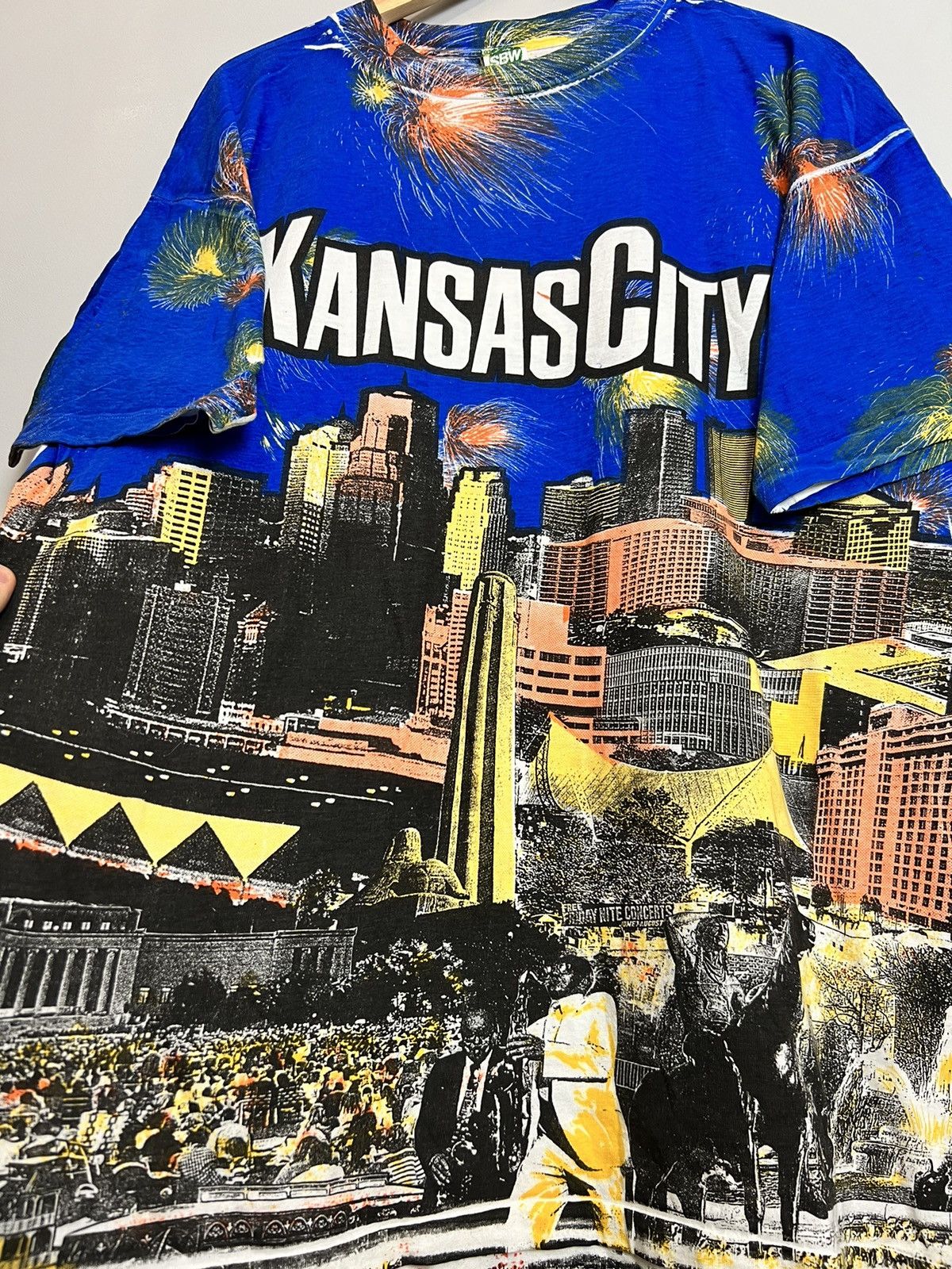 Band Tees Vintage 90's Kansas City All Over Print Tee Jazz City XL Size US XL / EU 56 / 4 - 3 Thumbnail