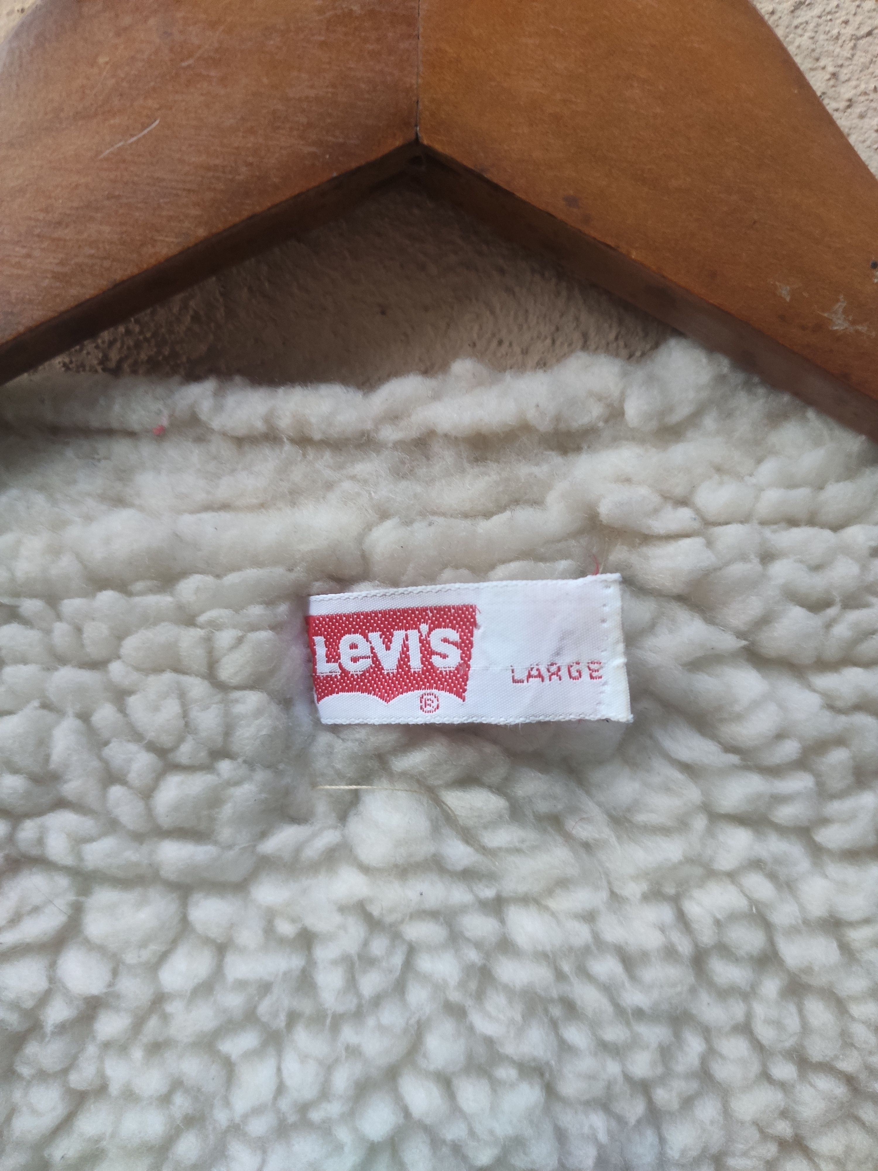 Levi's 🔥 Vintage 90s Vintage Levis Vest sherpa made in USA Size US L / EU 52-54 / 3 - 6 Thumbnail