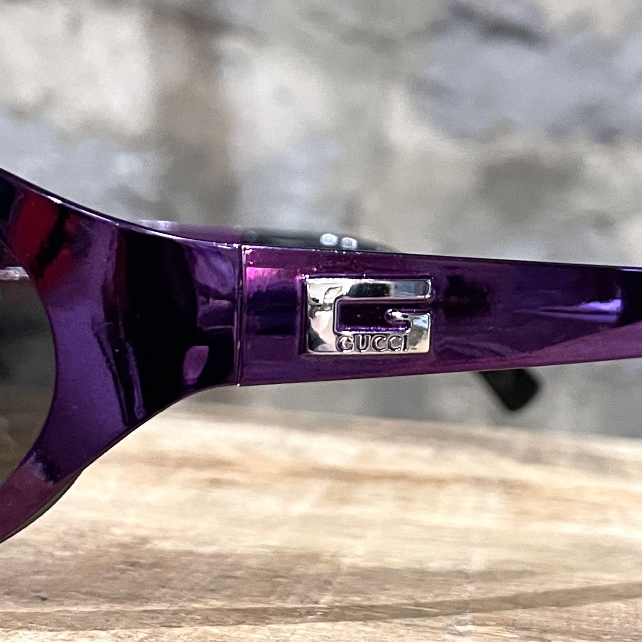 Gucci Gucci GG 1612S Purple Oval Shield Sunglasses Size ONE SIZE - 4 Thumbnail