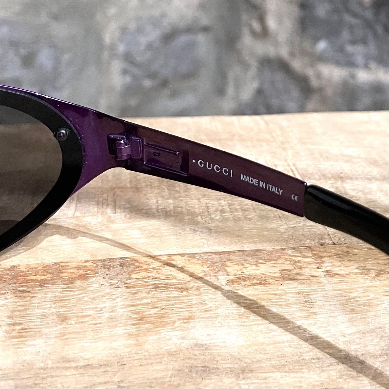 Gucci Gucci GG 1612S Purple Oval Shield Sunglasses Size ONE SIZE - 5 Thumbnail