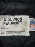Designer × Schott U.S. MADE SCHOTT 740N PEA JACKET Size US M / EU 48-50 / 2 - 3 Thumbnail