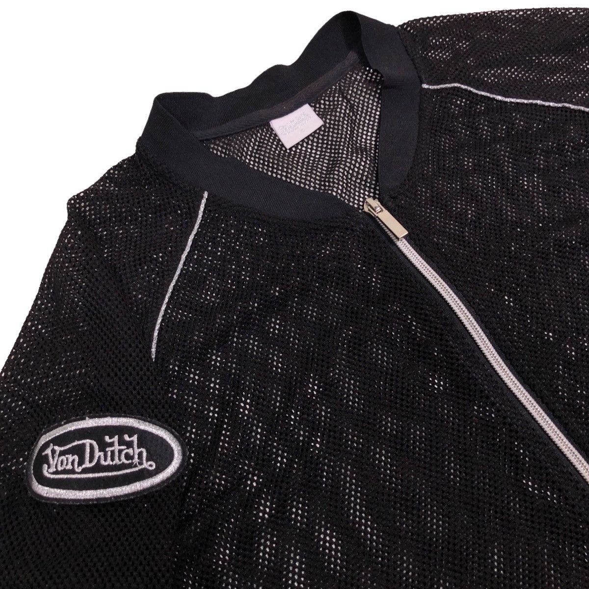 Vintage × Von Dutch Von Dutch Mesh Fishnet Badge Logo Jacket Size US S / EU 44-46 / 1 - 6 Thumbnail