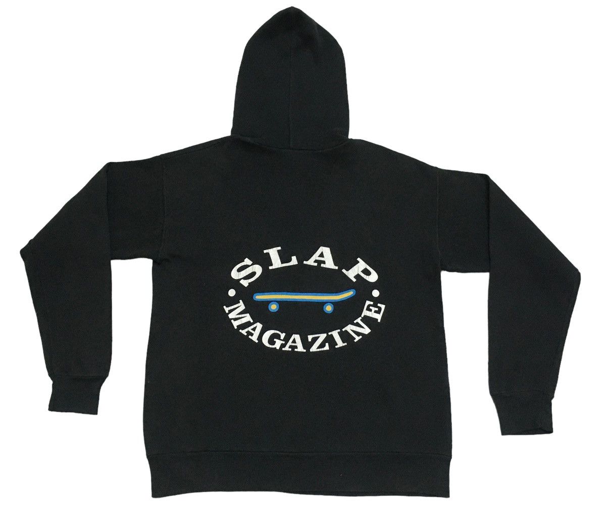 Rare Design Vintage Skater Brand Slap Magazine Hoodie 1990s