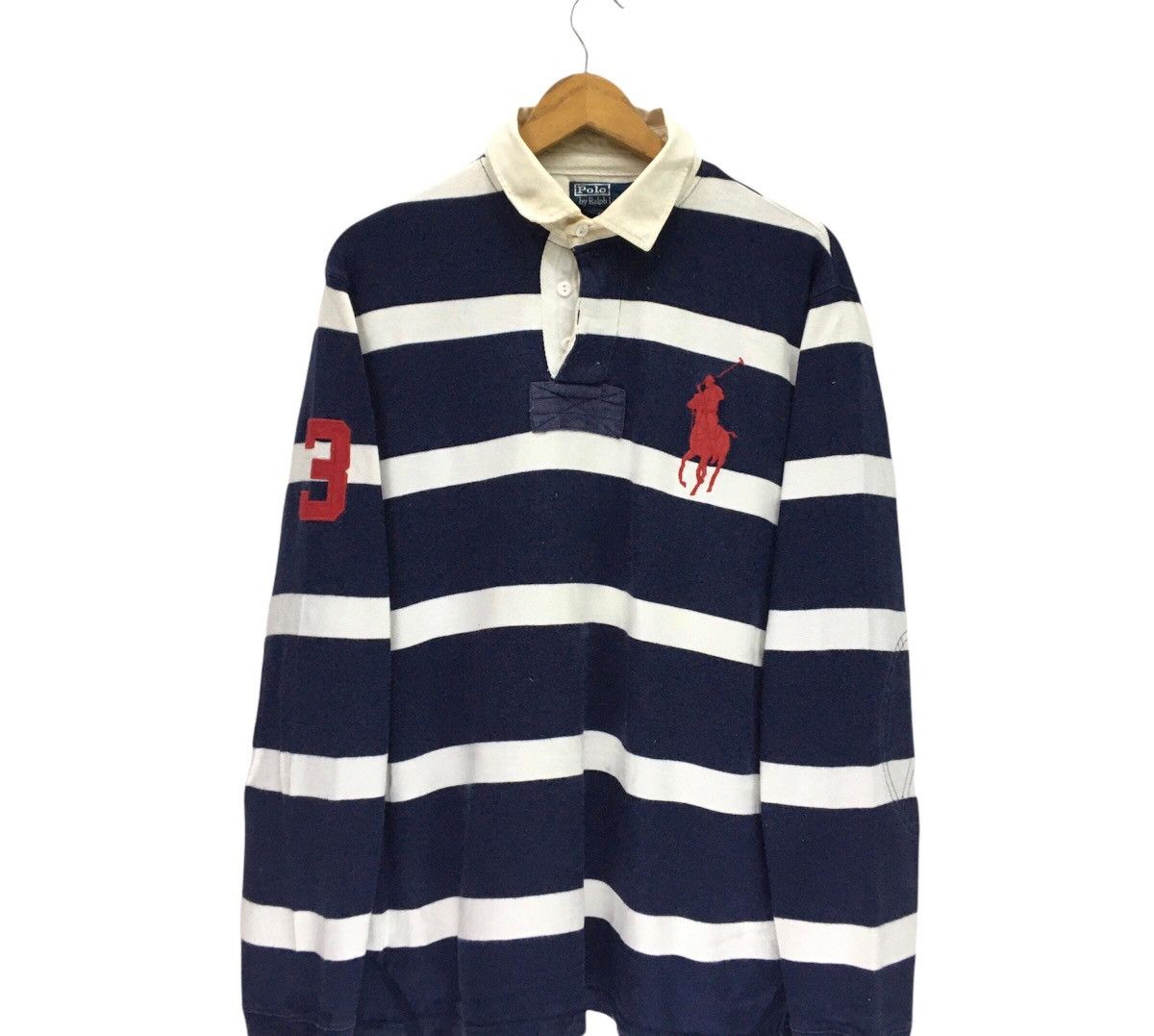 Polo Ralph Lauren × Rugby Ralph Lauren × Sports Specialties Polo Rugby Ralph Lauren Stripe Polos Sweatshirt Size US L / EU 52-54 / 3 - 4 Thumbnail