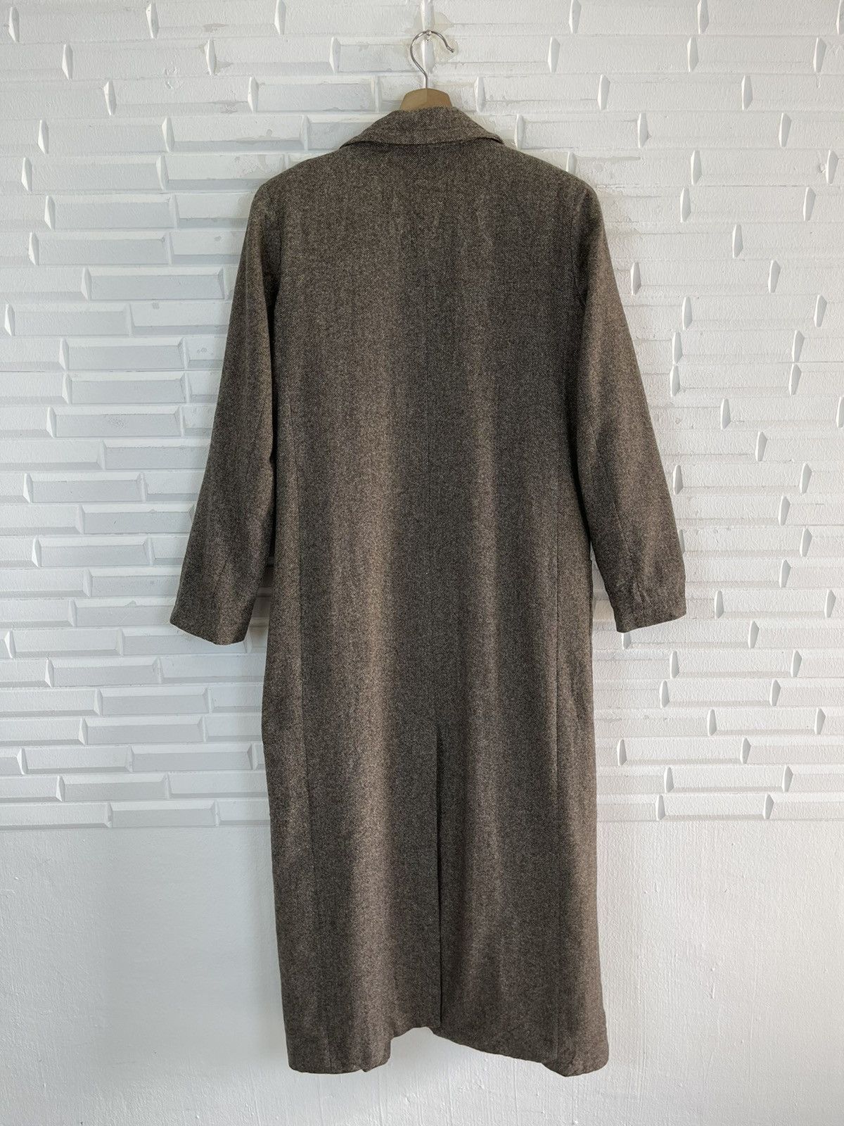 agnes b. Vintage Agnes B Paris Long Coat Houndstooth Size S / US 4 / IT 40 - 4 Thumbnail