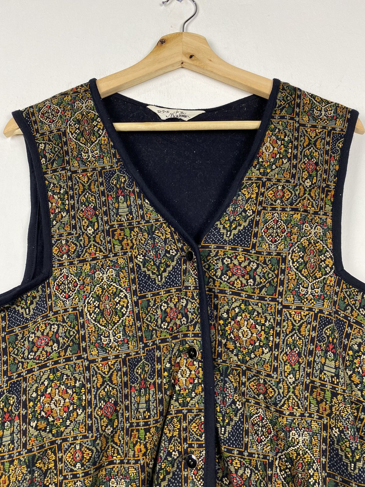 Japanese Brand OFFER 🔥 Vintage Native Vest By Jolie Madame Size US M / EU 48-50 / 2 - 3 Thumbnail